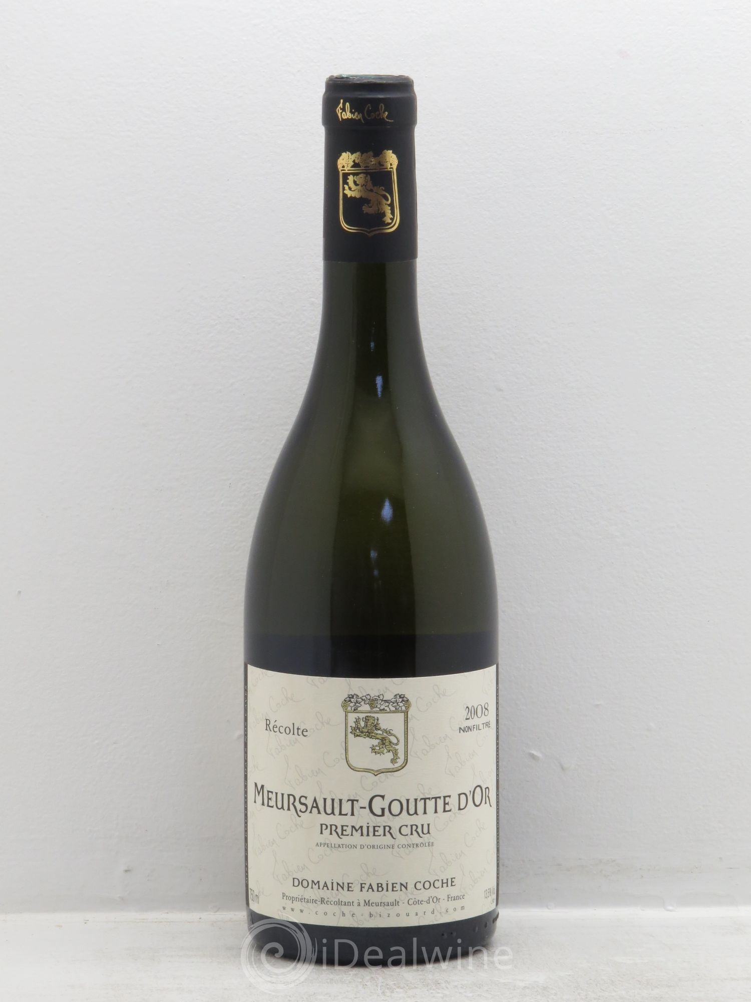 Meursault 1er Cru Goutte d'Or Fabien Coche 2008 - Lot de 1 bouteille - 0