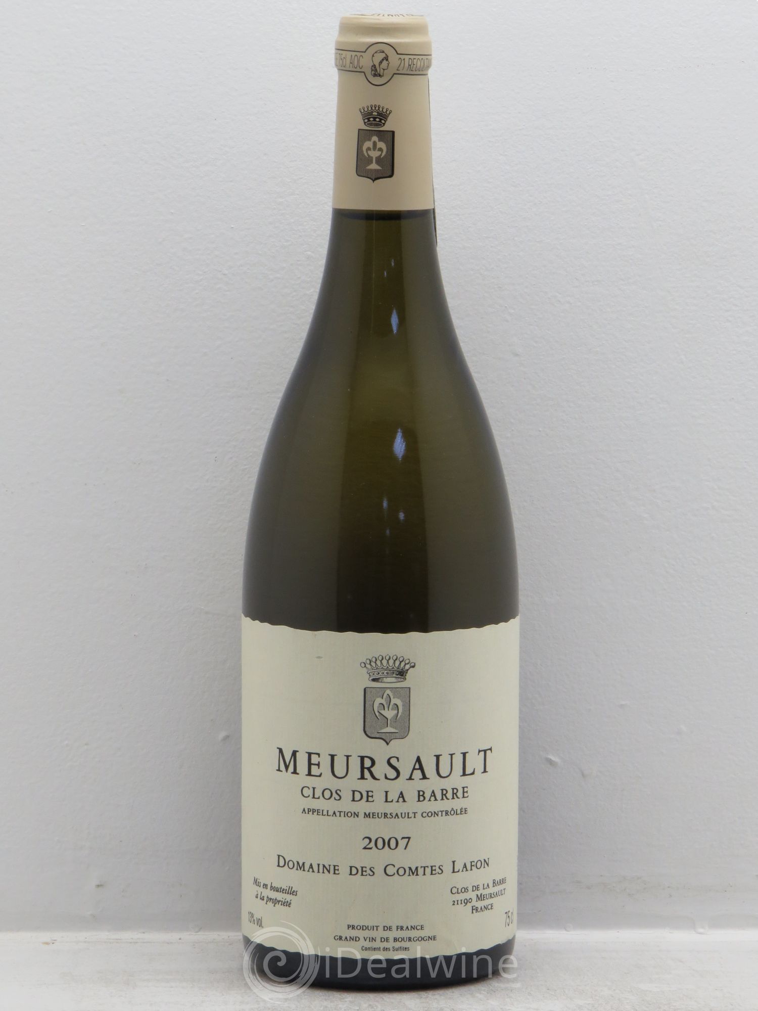 Meursault Clos de la Barre Comtes Lafon (Domaine des) 2007 - Lot de 6 bouteilles - 0