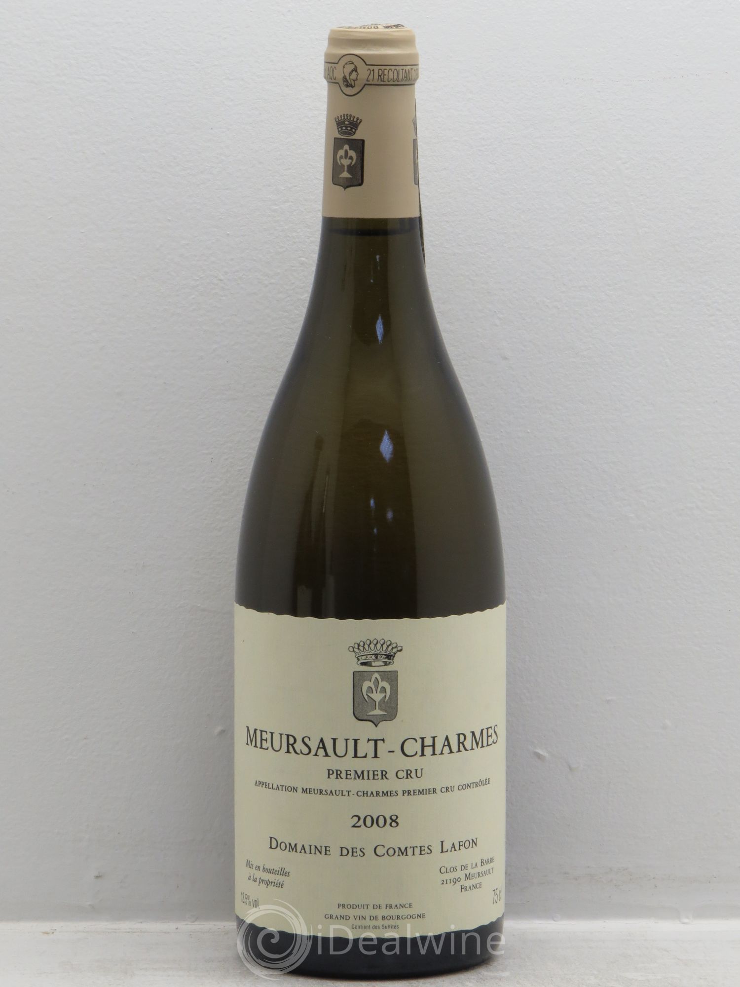 Meursault 1er Cru Charmes Comtes Lafon (Domaine des) 2008 - Lot de 1 bouteille - 0