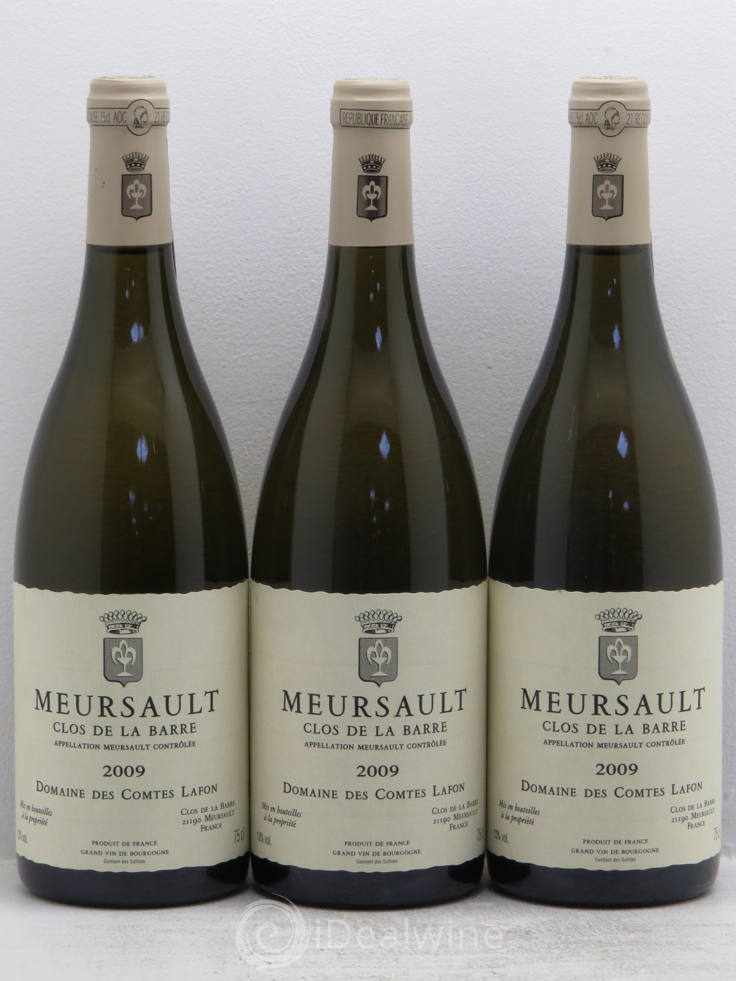 Meursault Clos de la Barre Comtes Lafon (Domaine des) 2009 - Lot de 3 bouteilles - 0