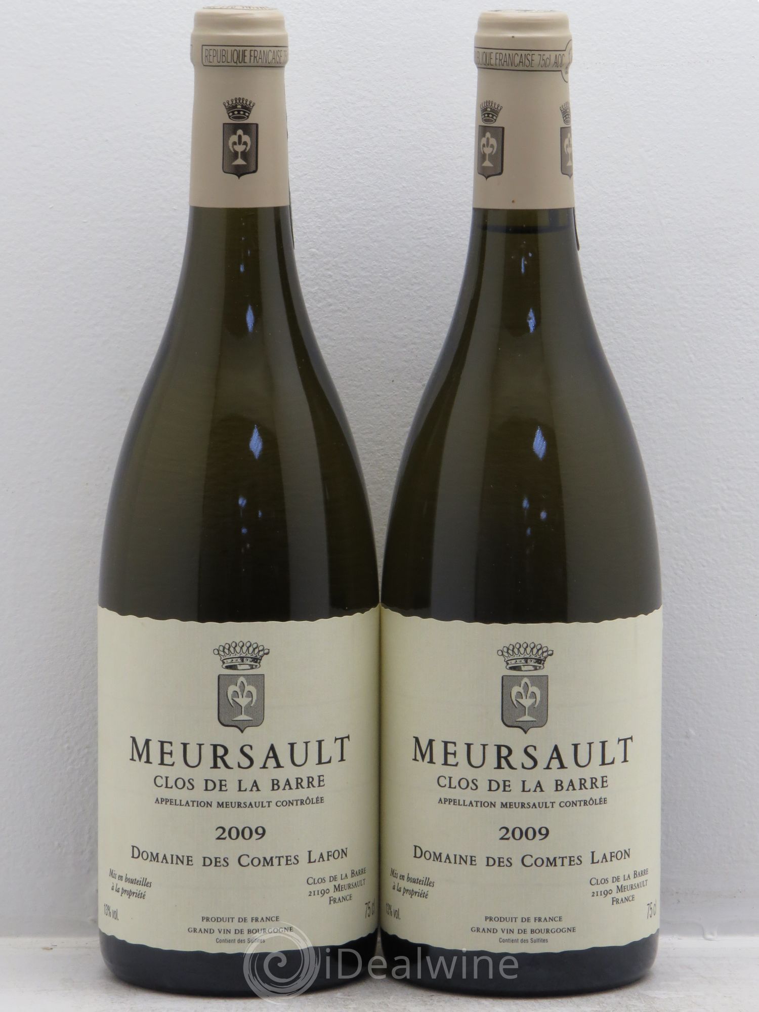 Meursault Clos de la Barre Comtes Lafon (Domaine des) 2009 - Lot de 2 bouteilles - 0
