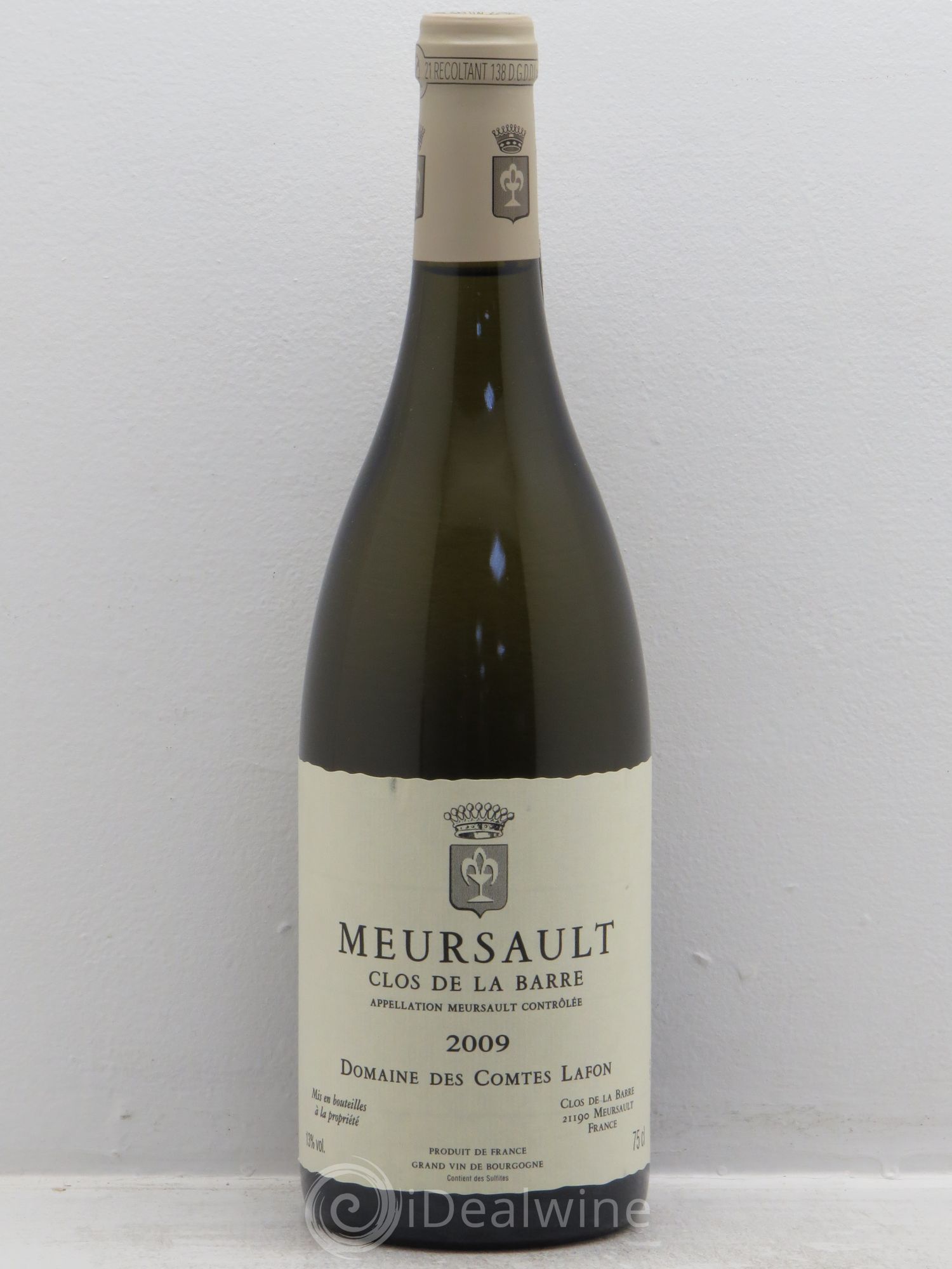 Meursault Clos de la Barre Comtes Lafon (Domaine des) 2009 - Lot de 1 bouteille - 0