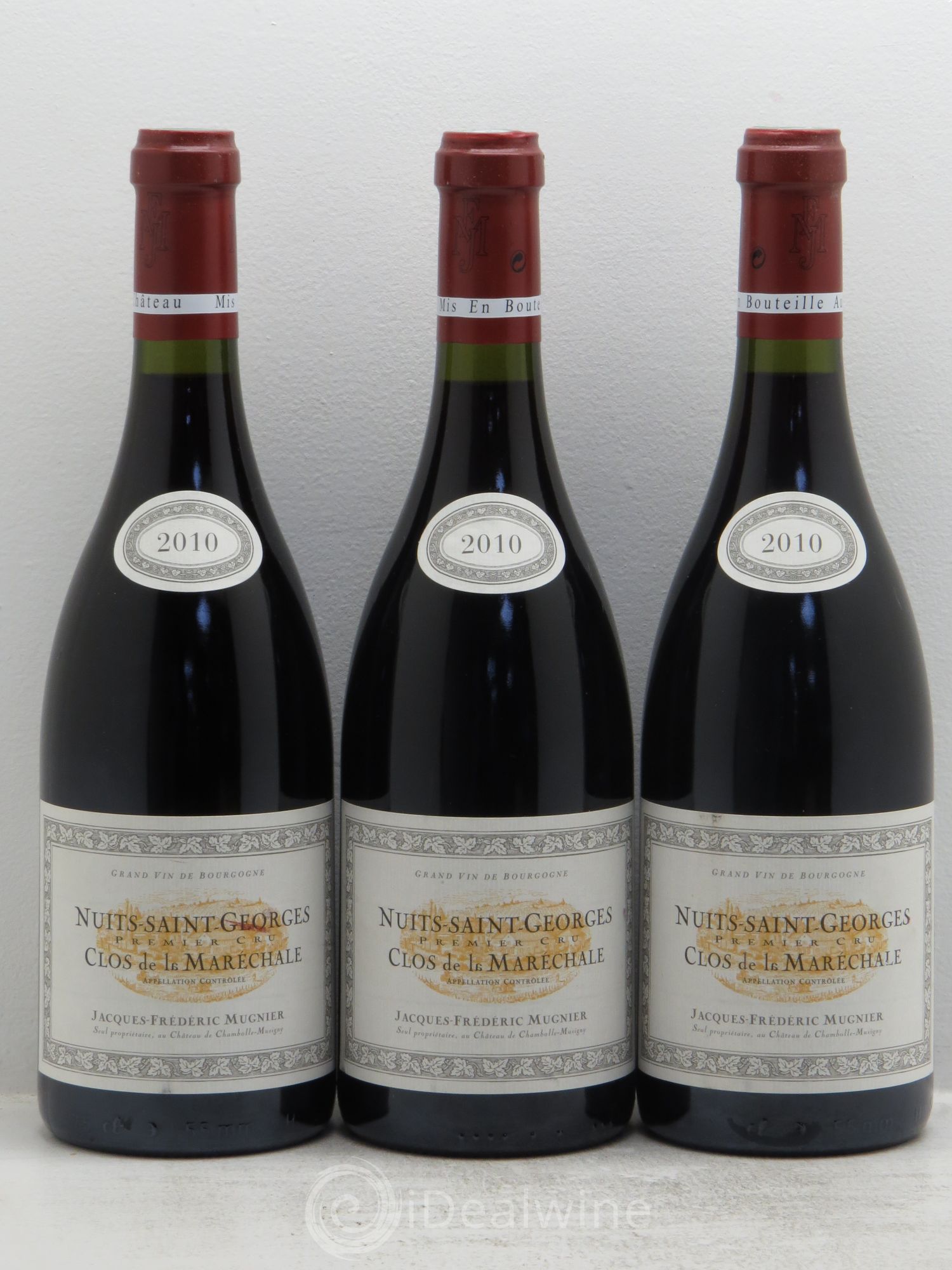 Nuits-Saint-Georges 1er Cru Clos de La Maréchale Jacques-Frédéric Mugnier 2010 - Lot de 3 bouteilles - 0
