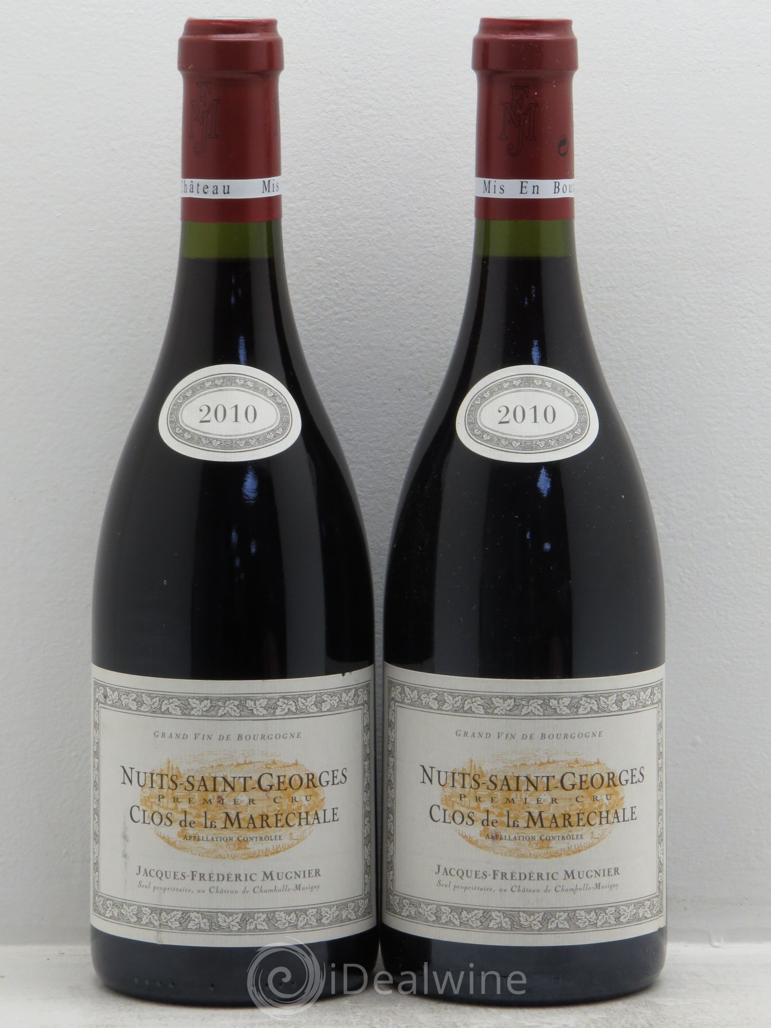 Nuits-Saint-Georges 1er Cru Clos de La Maréchale Jacques-Frédéric Mugnier 2010 - Lot de 2 bouteilles - 0