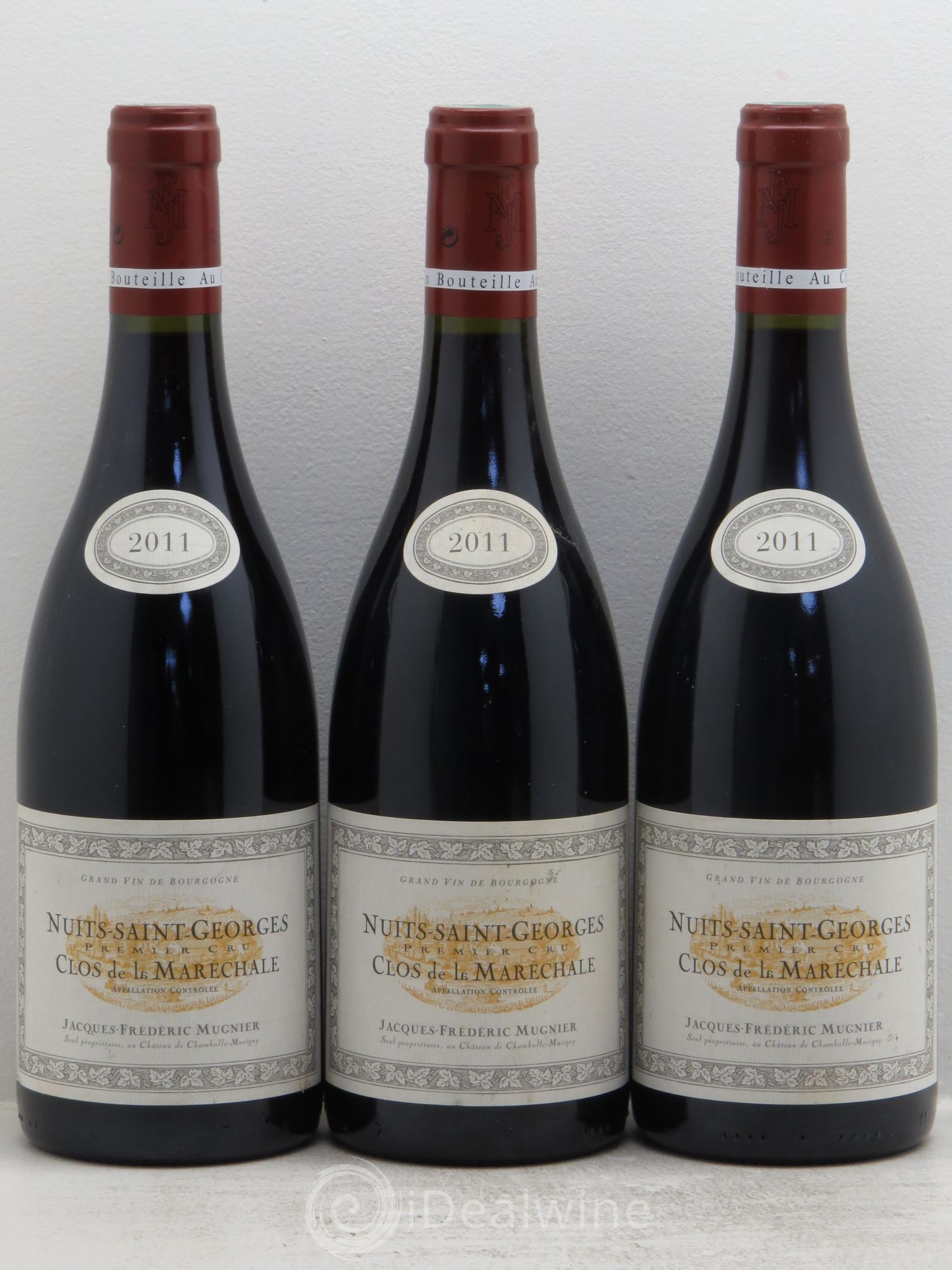 Nuits-Saint-Georges 1er Cru Clos de La Maréchale Jacques-Frédéric Mugnier 2011 - Lot de 3 bouteilles - 0