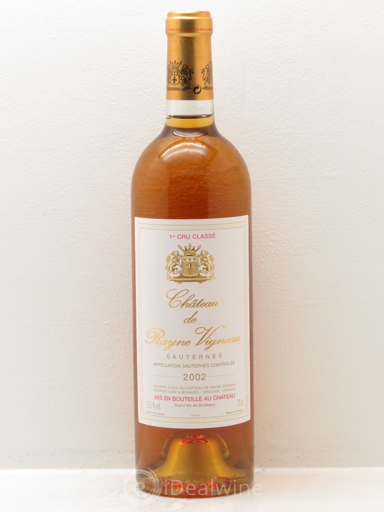 Château de Rayne Vigneau 1er Grand Cru Classé 2002 - Lotto di 6 bottiglie - 0