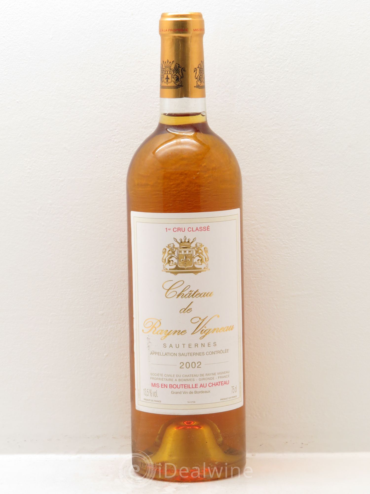 Château de Rayne Vigneau 1er Grand Cru Classé 2002 - Lotto di 1 bottiglia - 0