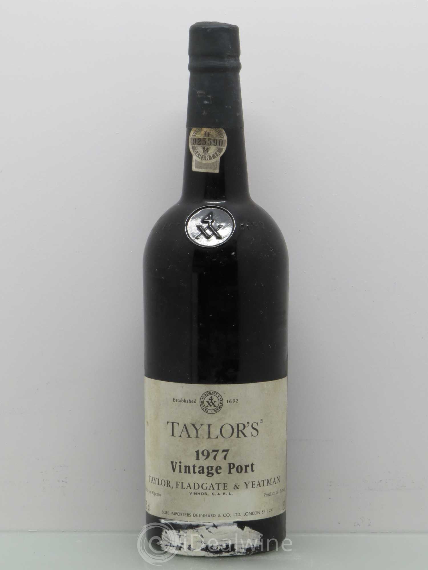 Porto Taylor's Vintage 1977 - Lot de 1 bouteille - 0