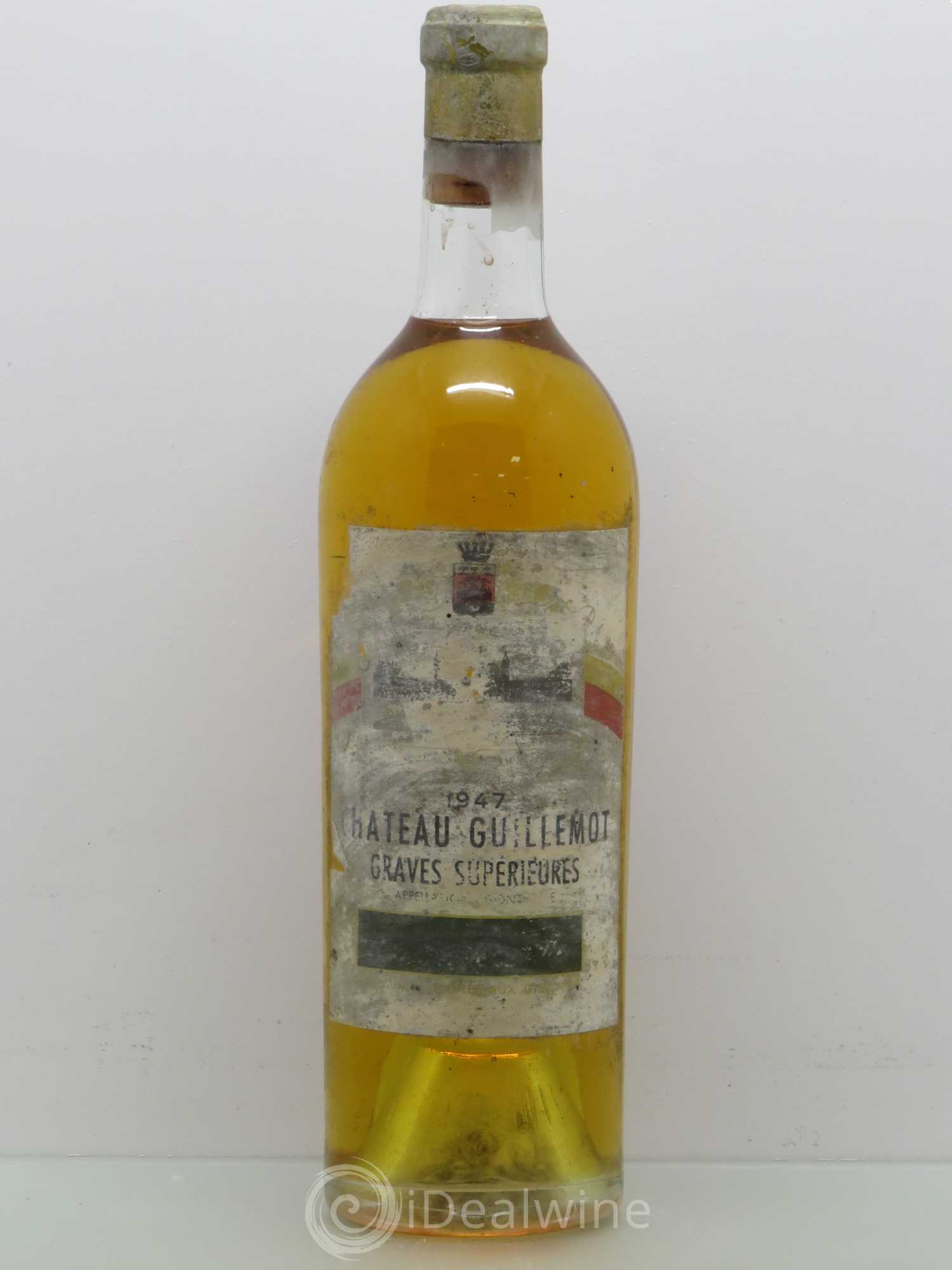 Bordeaux Château Guillemot Graves Superieures 1947 - Posten von 1 Flasche - 0