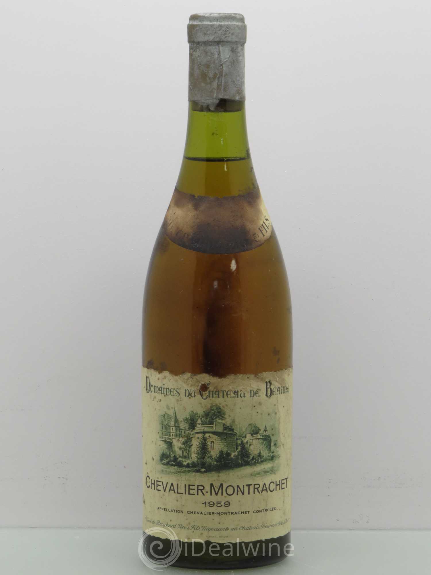 Chevalier-Montrachet Grand Cru Bouchard Père & Fils Domaine Du Château De Beaune 1959 - Posten von 1 Flasche - 0