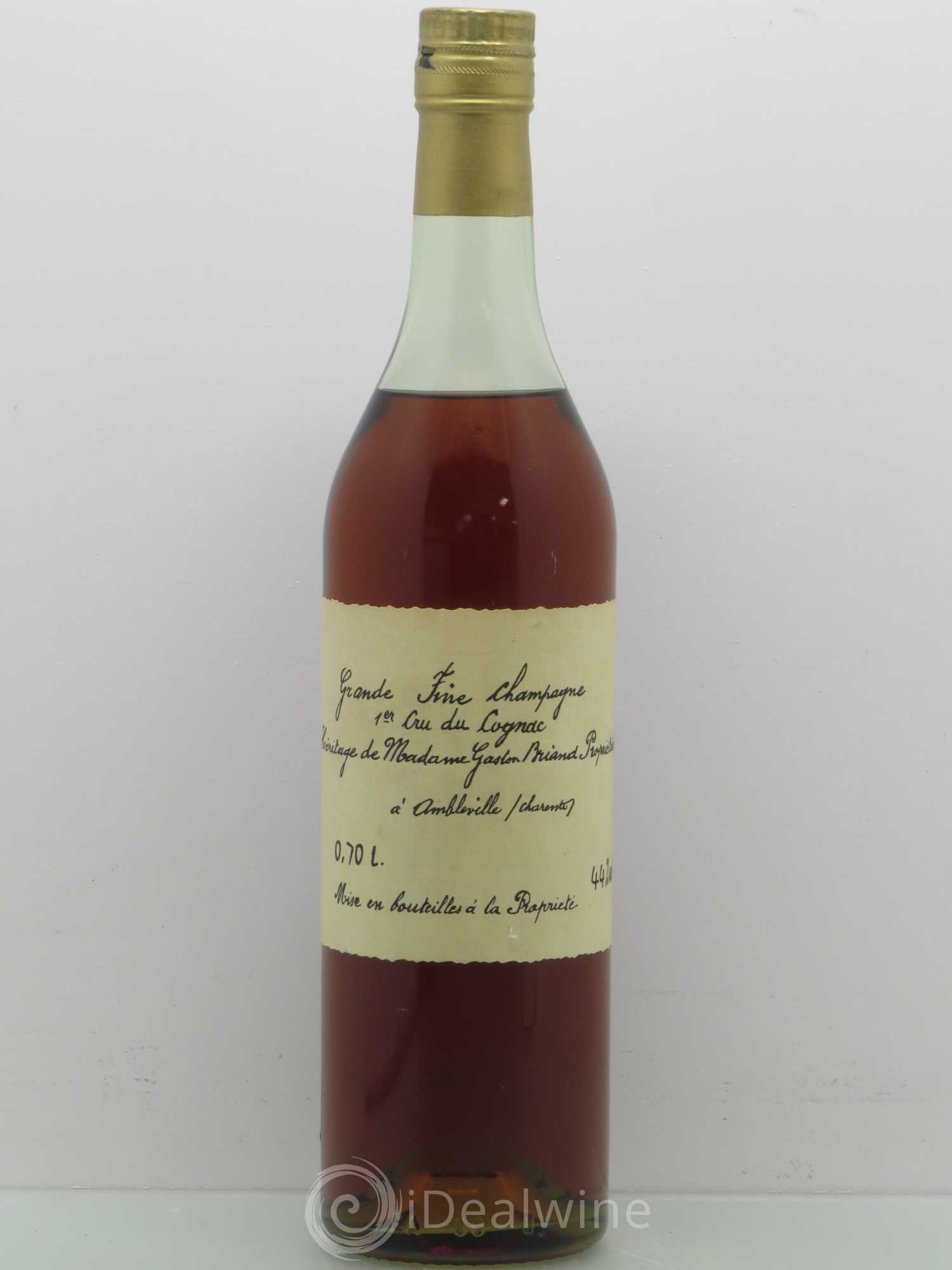 Cognac Grande Fine Champagne Héritage Madame Gaston Briand - Posten von 1 Flasche - 0
