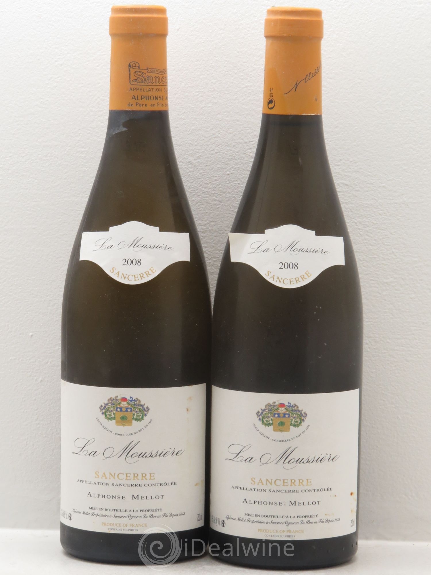 Sancerre La Moussière Alphonse Mellot 2008 - Lot de 2 bouteilles - 0