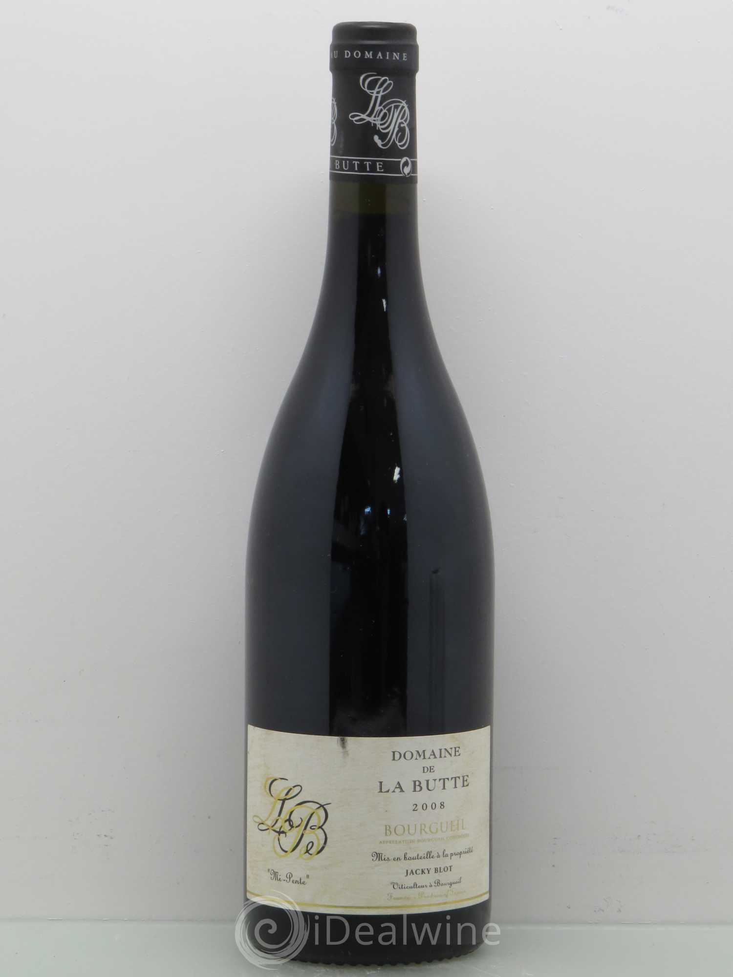 Bourgueil Mi-Pente Domaine de La Butte - Jacky Blot 2008 - Lot de 1 bouteille - 0