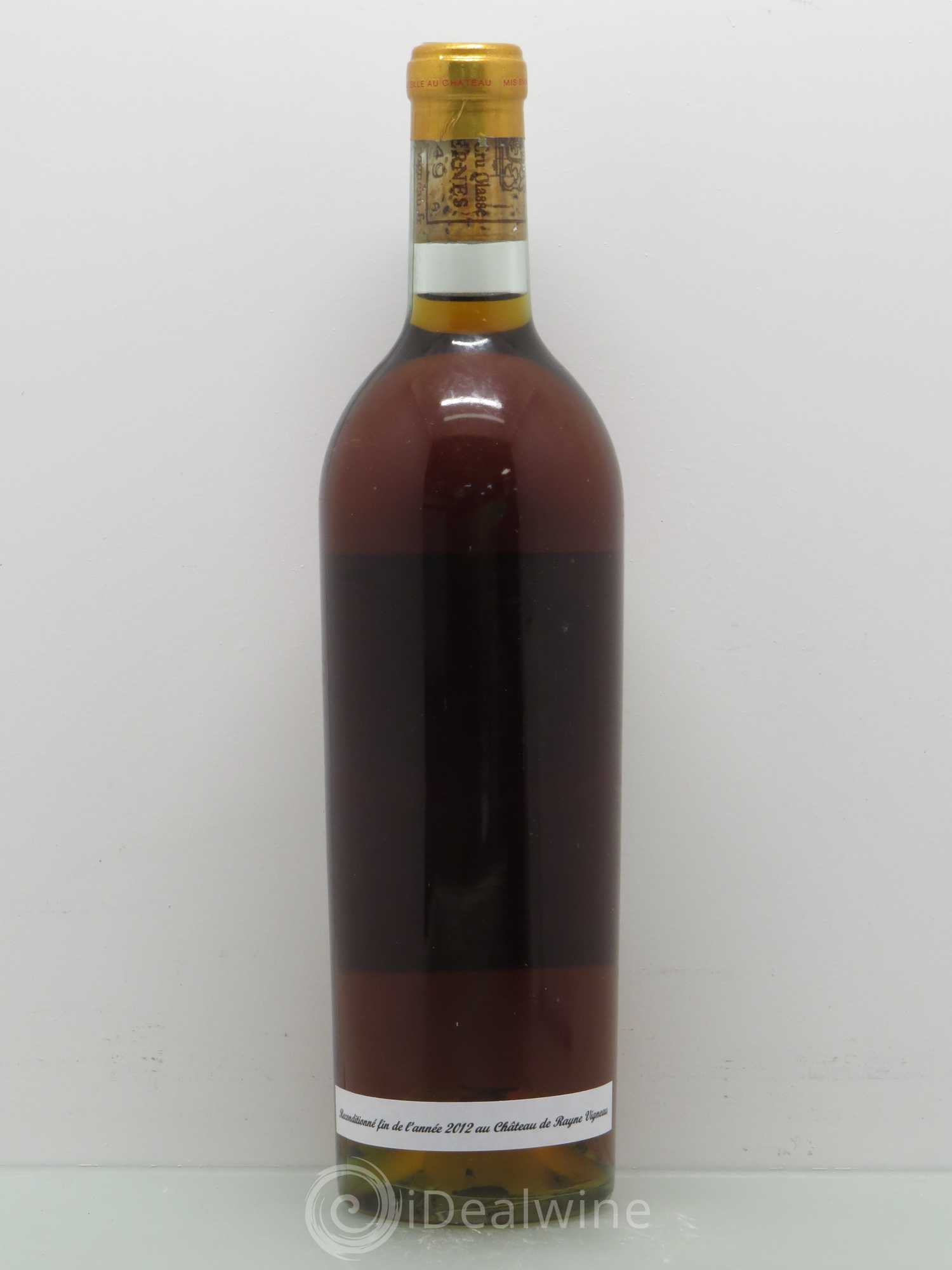 Château de Rayne Vigneau 1er Grand Cru Classé 1949 - Lotto di 1 bottiglia - 1