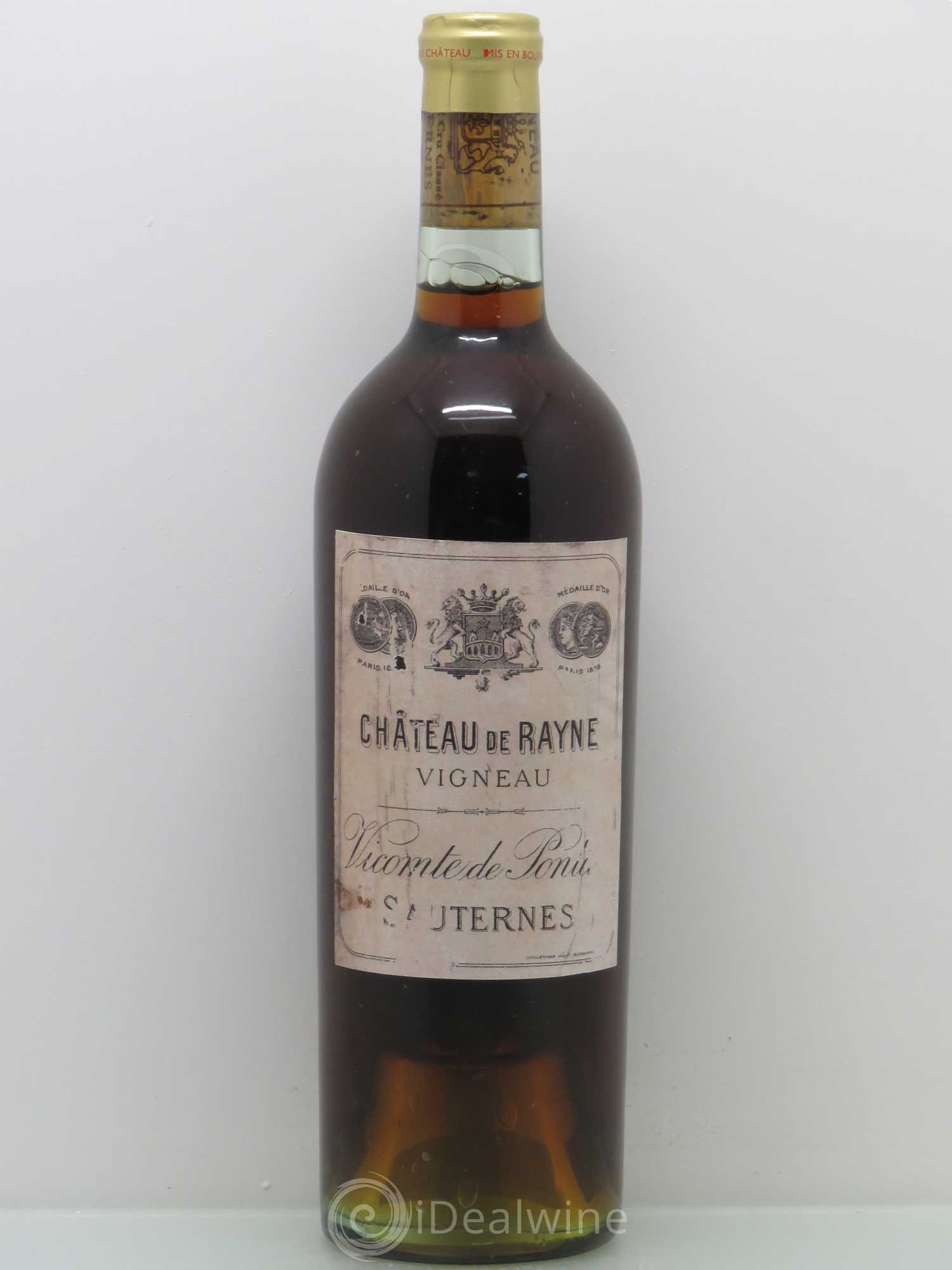 Château de Rayne Vigneau 1er Grand Cru Classé 1919 - Lotto di 1 bottiglia - 0