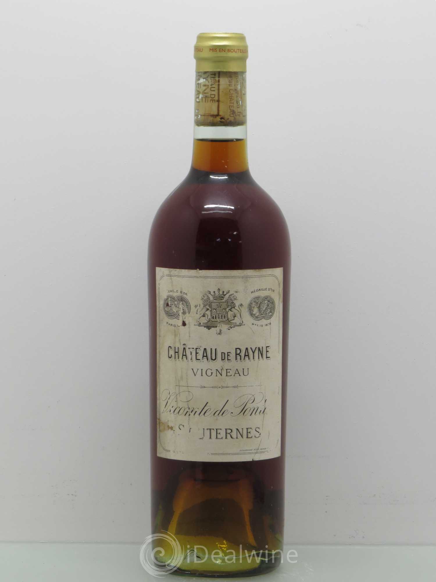 Château de Rayne Vigneau 1er Grand Cru Classé 1921 - Lotto di 1 bottiglia - 0