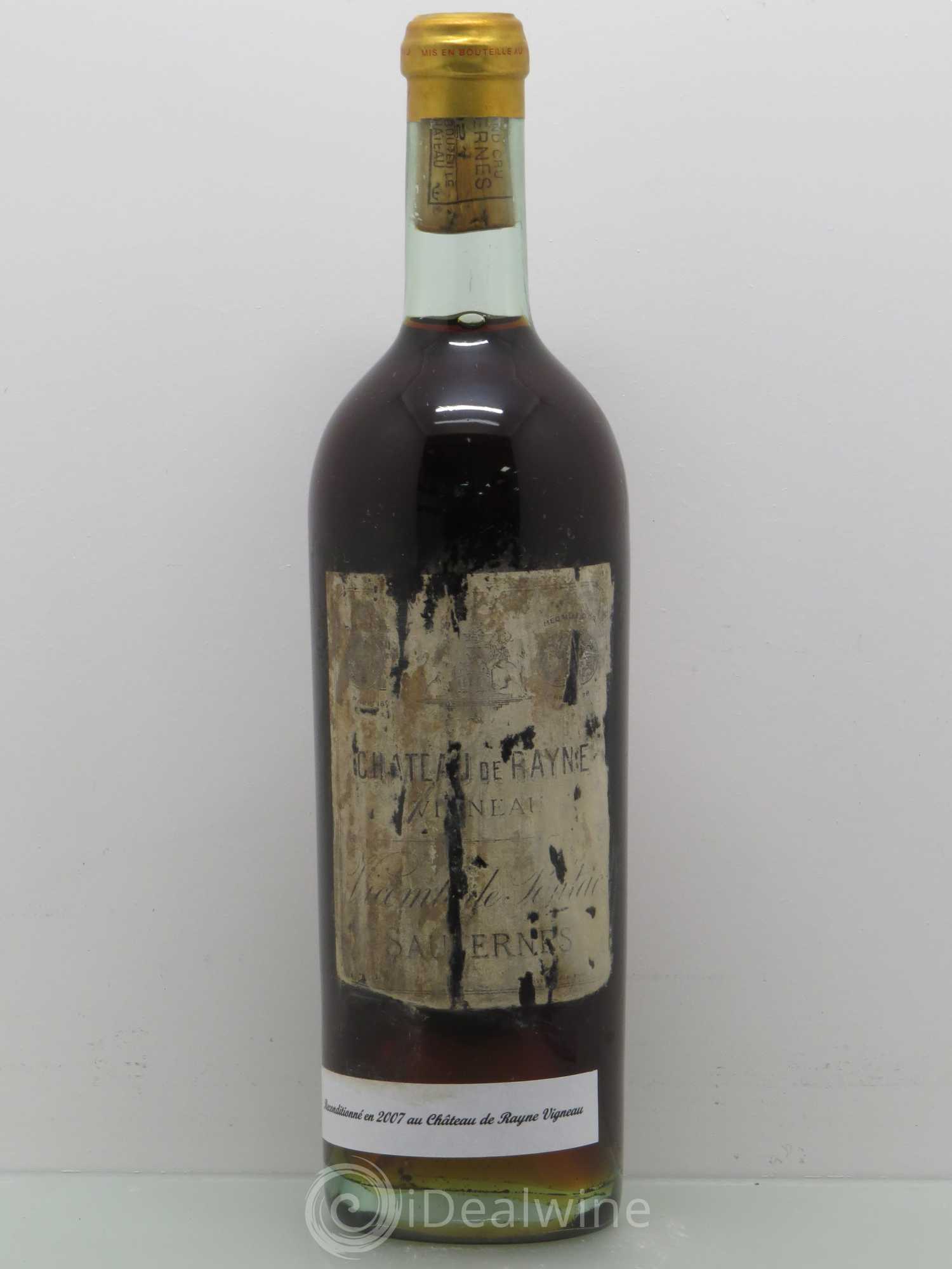 Château de Rayne Vigneau 1er Grand Cru Classé 1921 - Lotto di 1 bottiglia - 1