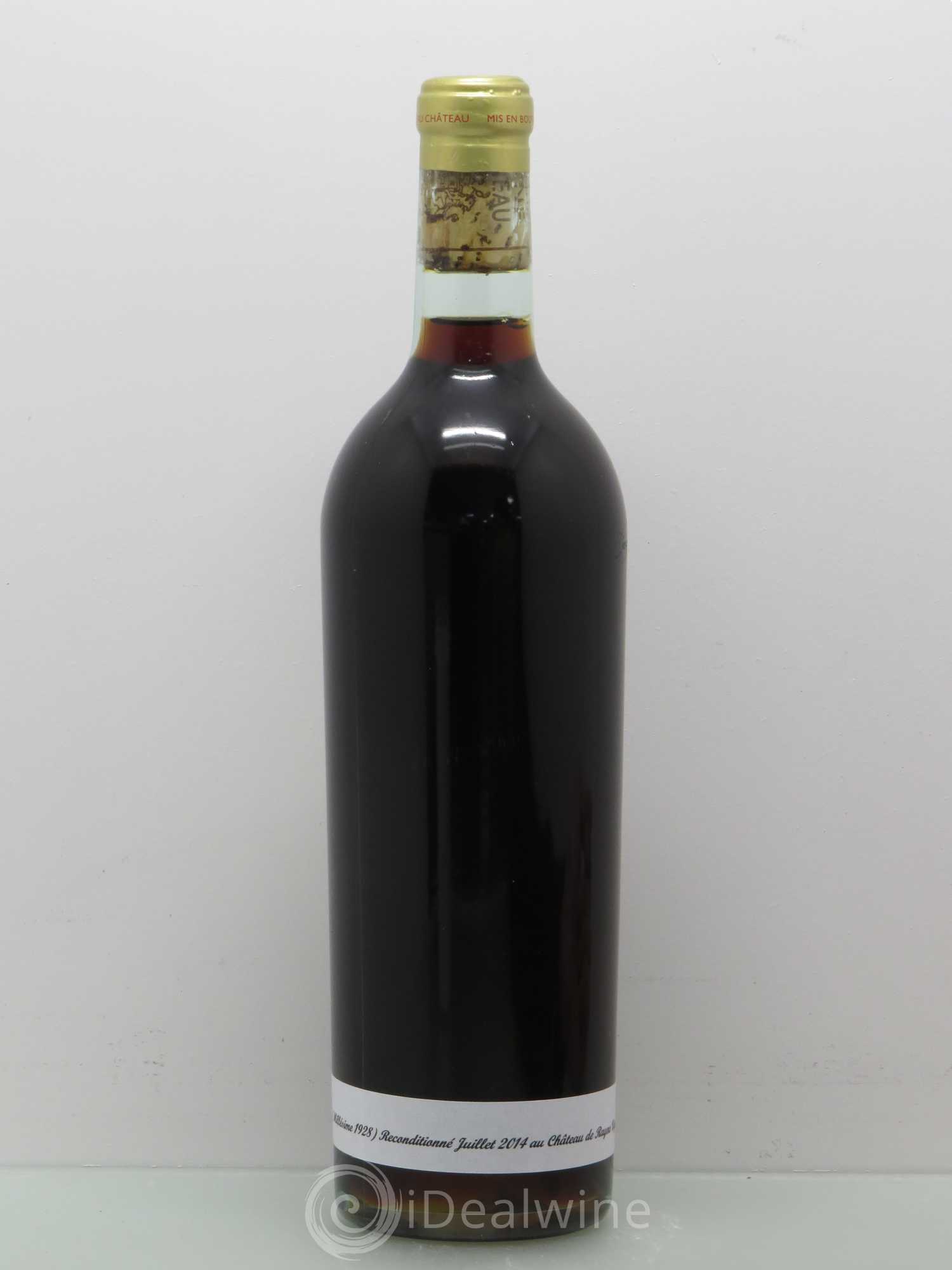 Château de Rayne Vigneau 1er Grand Cru Classé 1928 - Lotto di 1 bottiglia - 1