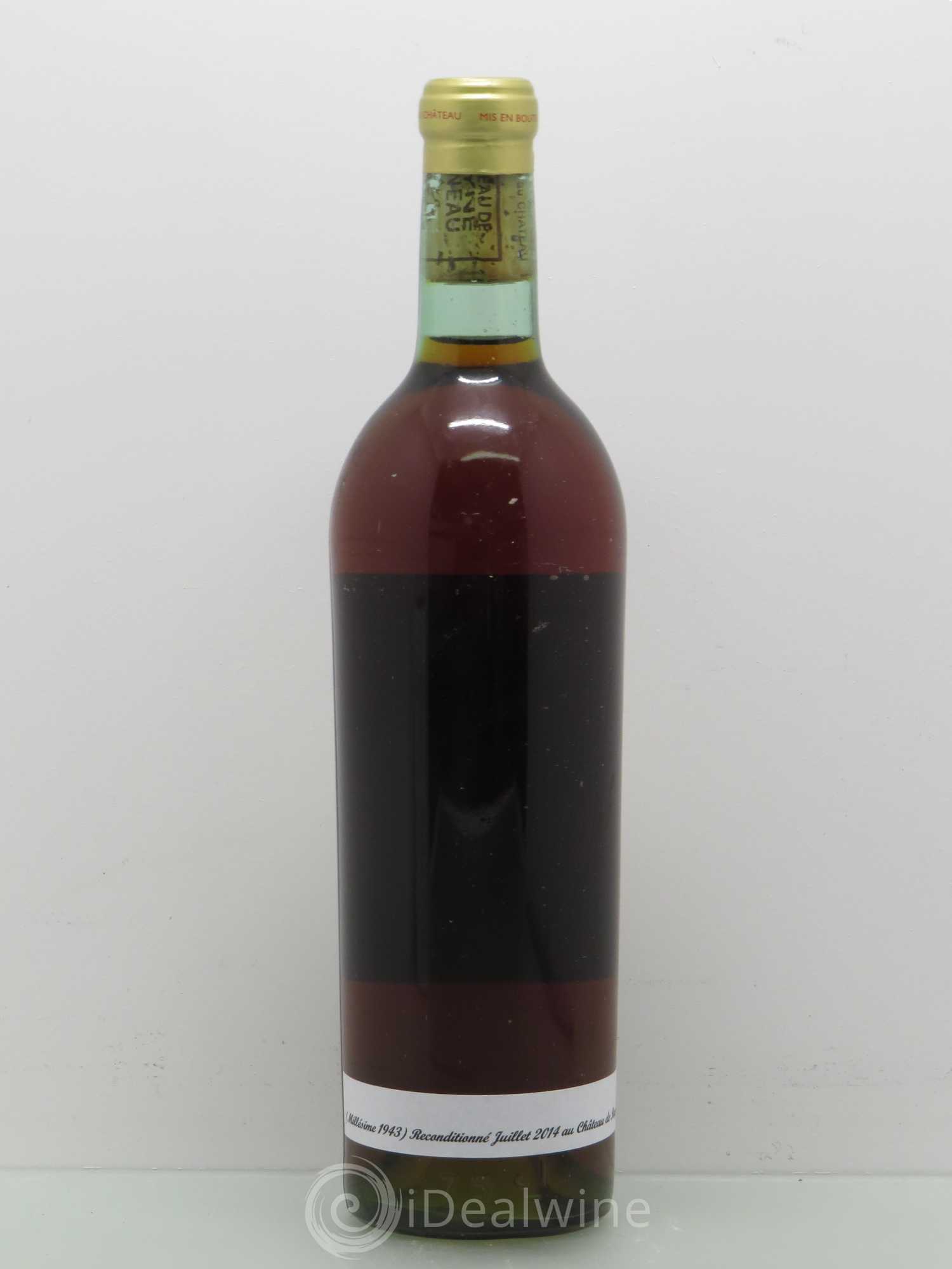 Château de Rayne Vigneau 1er Grand Cru Classé 1943 - Lotto di 1 bottiglia - 1