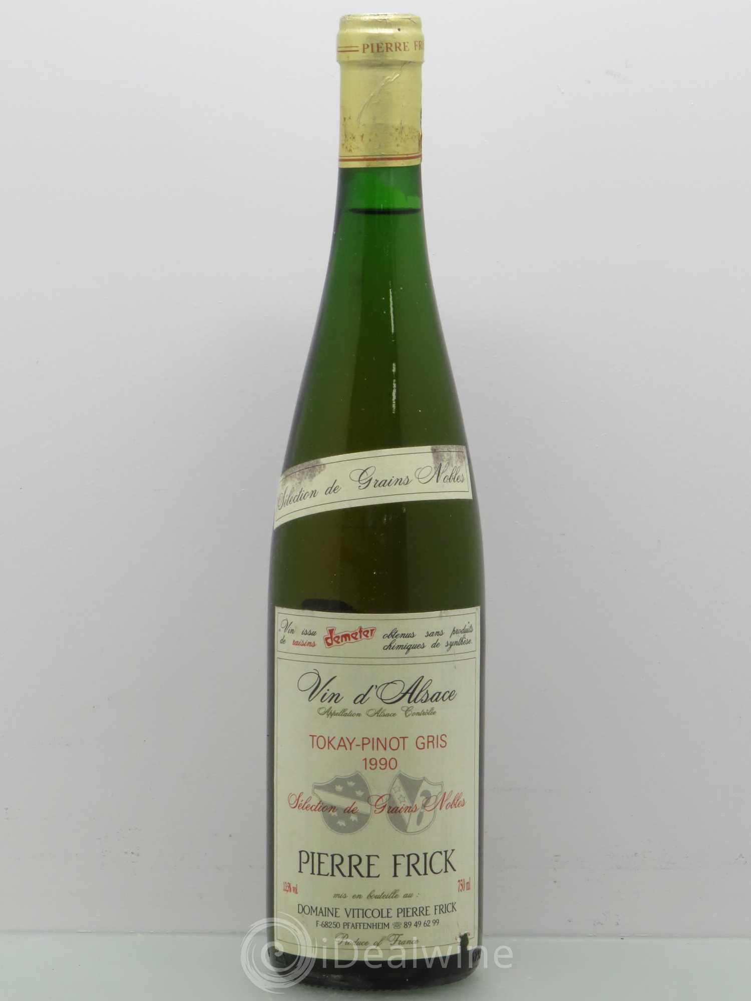 Pinot Gris Selection De Grains Nobles Domaine Pierre Frick 1990 - Posten von 1 Flasche - 0