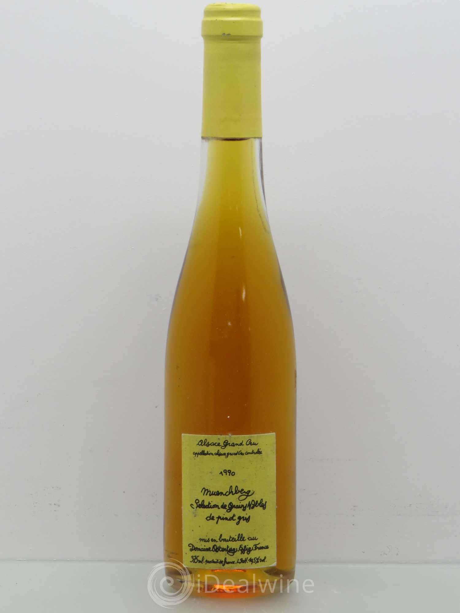 Pinot Gris (Tokay) Grand Cru Muenchberg - Ostertag 1990 - Posten von 1 Demi-Flasche - 0