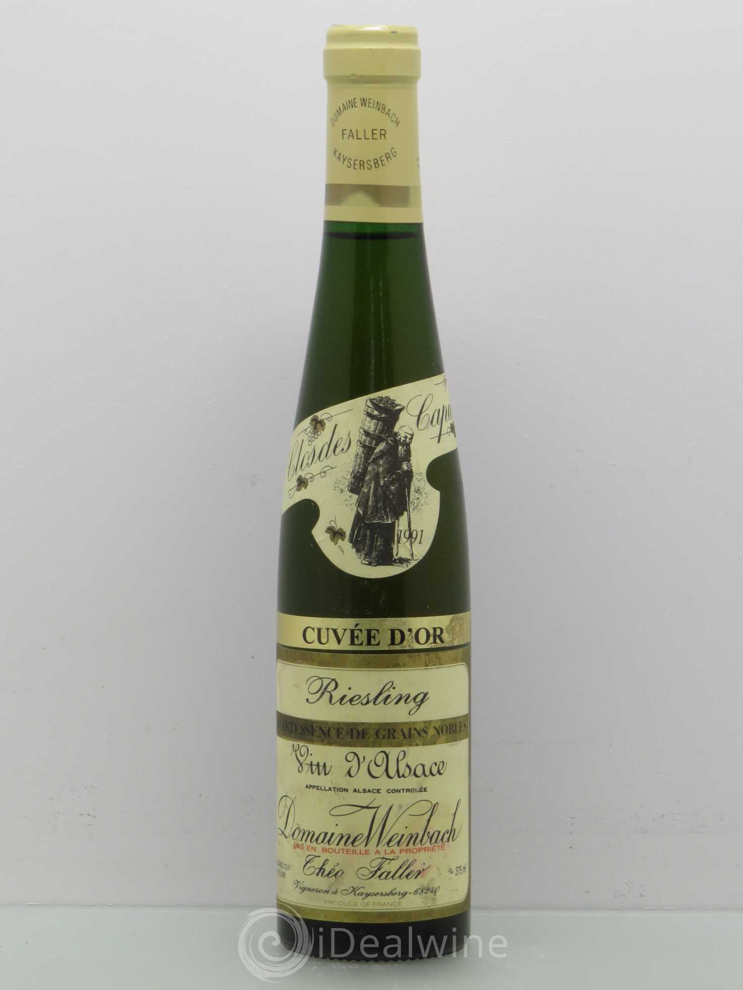 Alsace Pinot Gris Quintessence de Grains Nobles Cuvée d'Or Weinbach (Domaine) 1991 - Lotto di 1 mezza bottiglia - 0