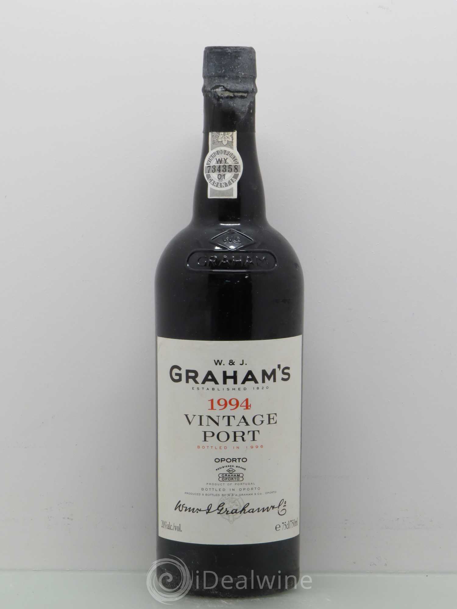 Porto W&J Graham' Vintage 1994 - Lot de 1 bouteille - 0