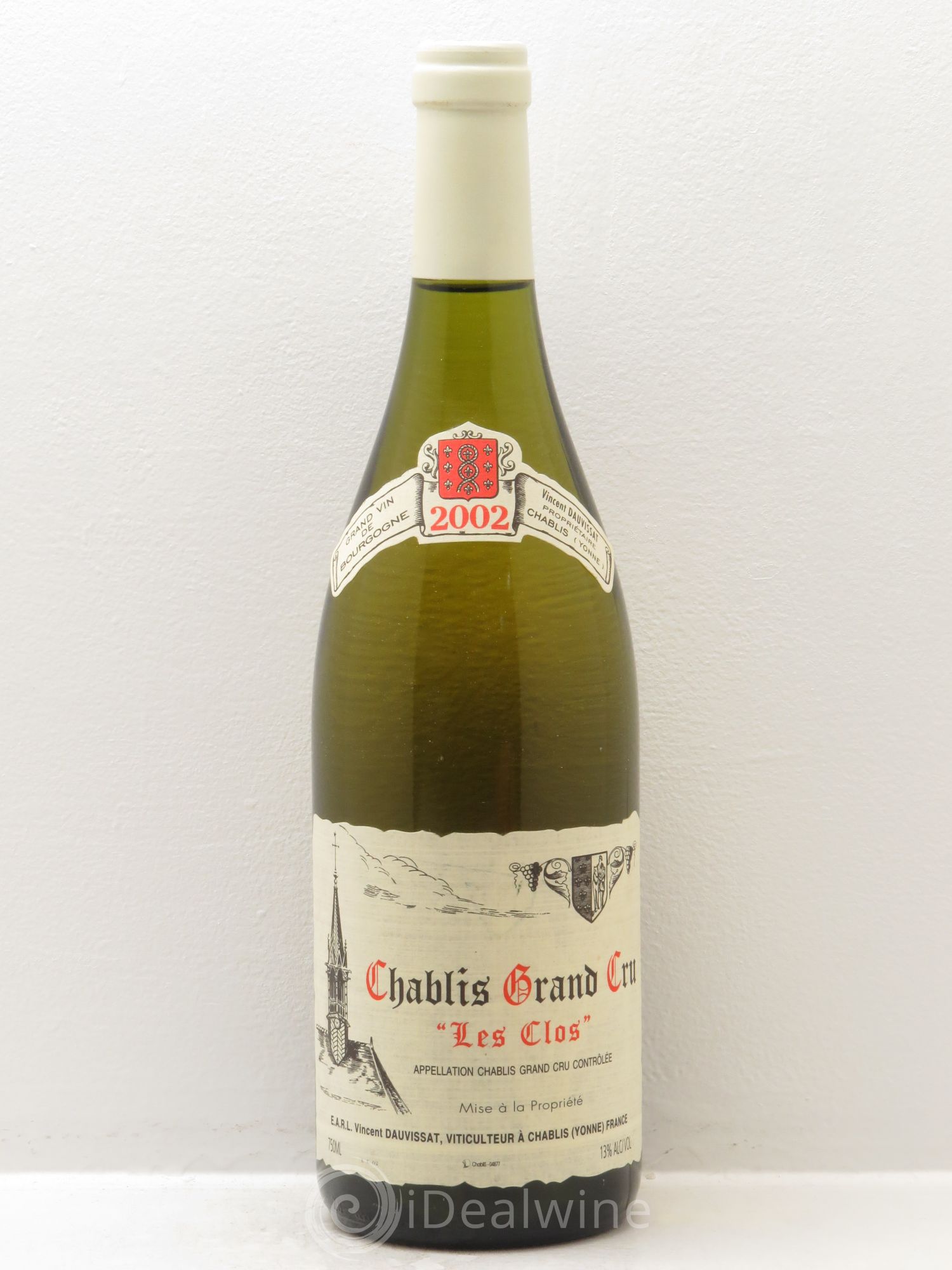 Chablis Grand Cru Les Clos Vincent Dauvissat (Domaine) 2002 - Lot de 1 bouteille - 0