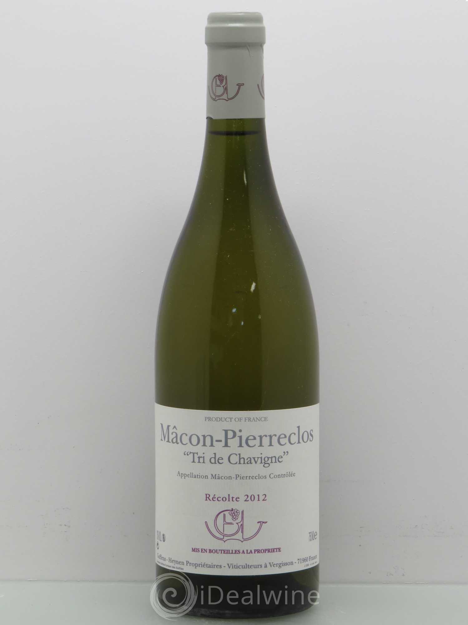 Mâcon-Pierreclos Tri de Chavigne Guffens-Heynen 2012 - Lot de 1 bouteille - 0