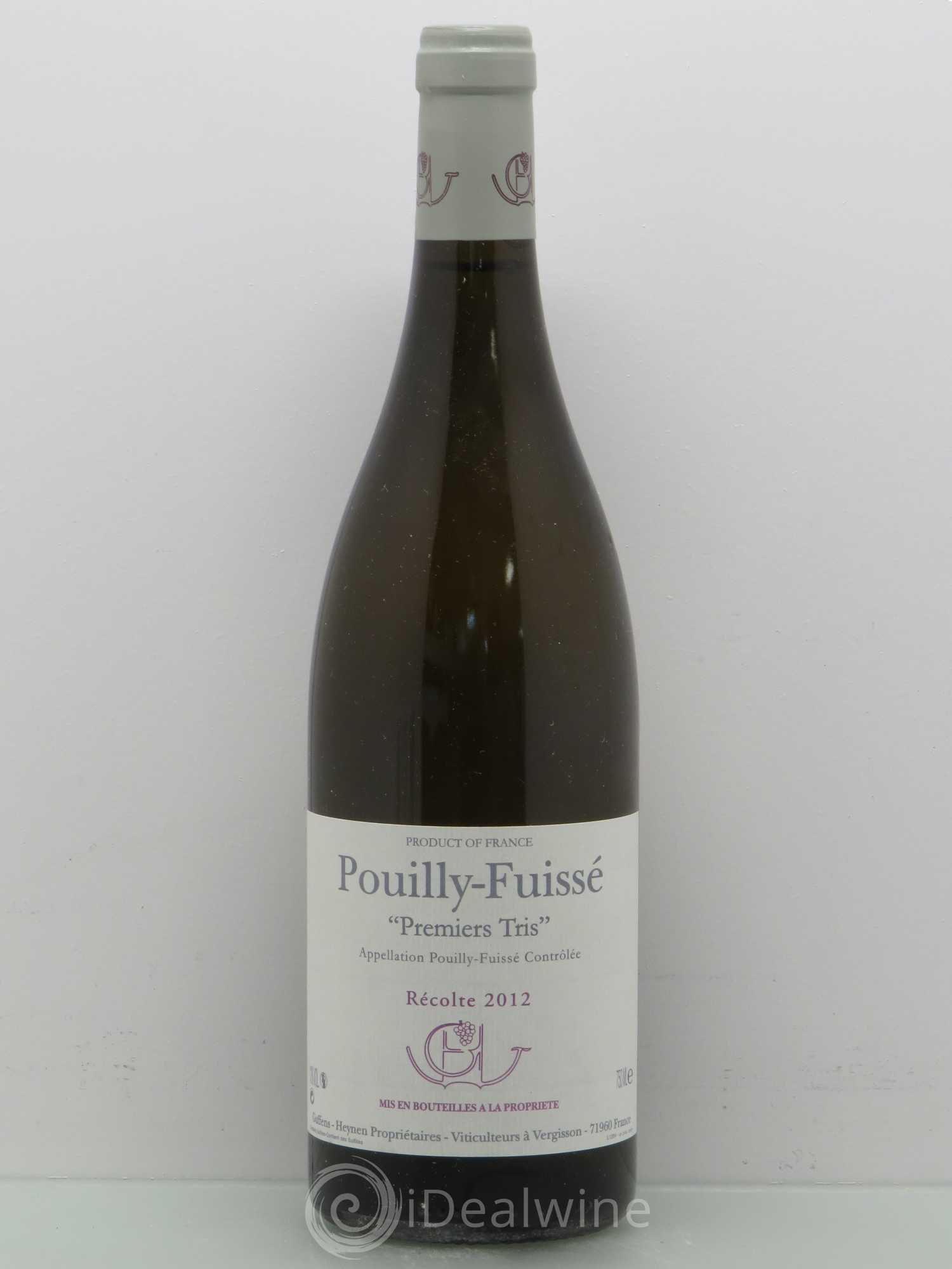 Pouilly-Fuissé Premiers Tris Guffens-Heynen 2012 - Lot de 1 bouteille - 0