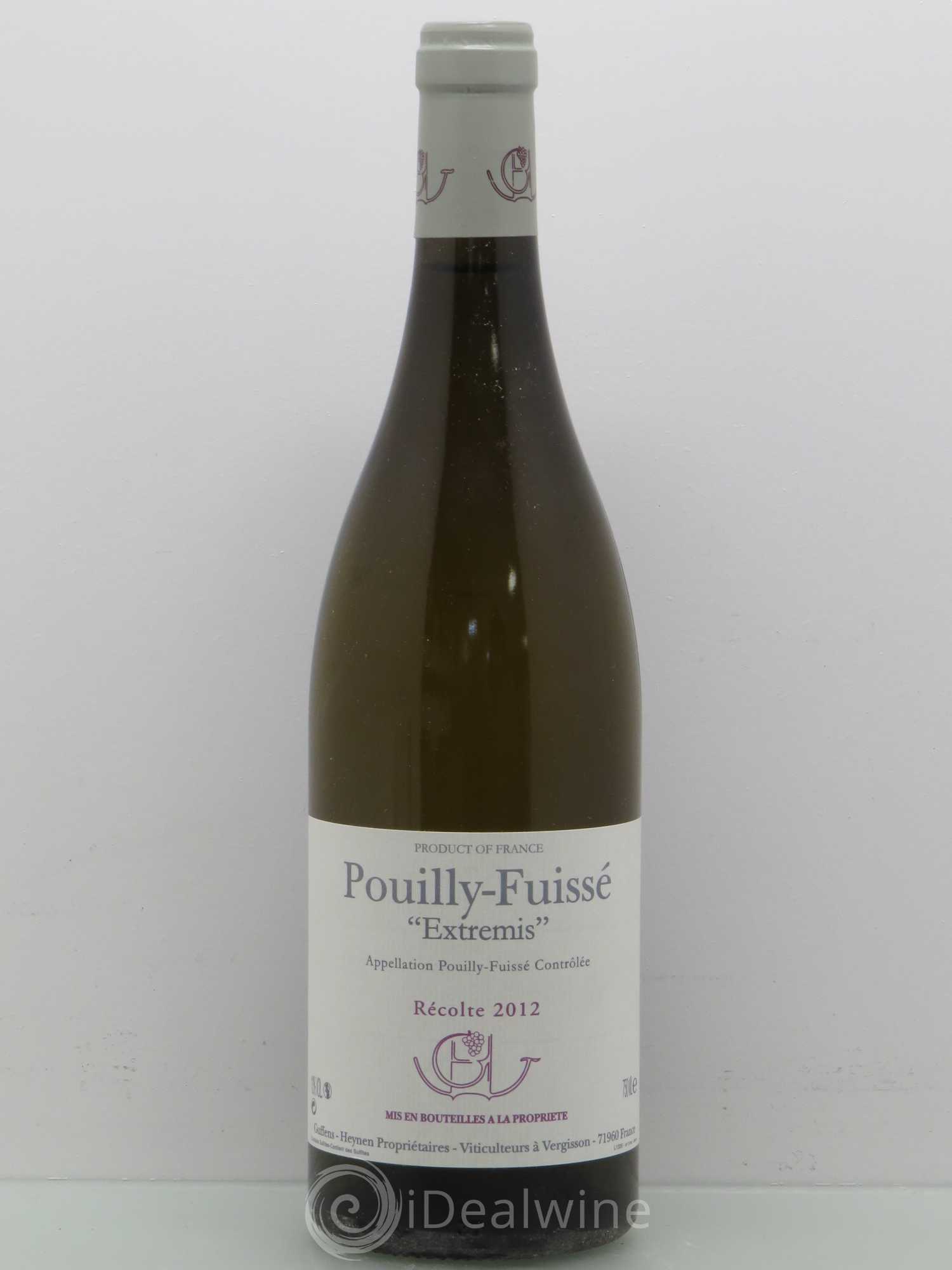 Pouilly-Fuissé Extremis Domaine Guffens Heynen 2012 - Posten von 1 Flasche - 0