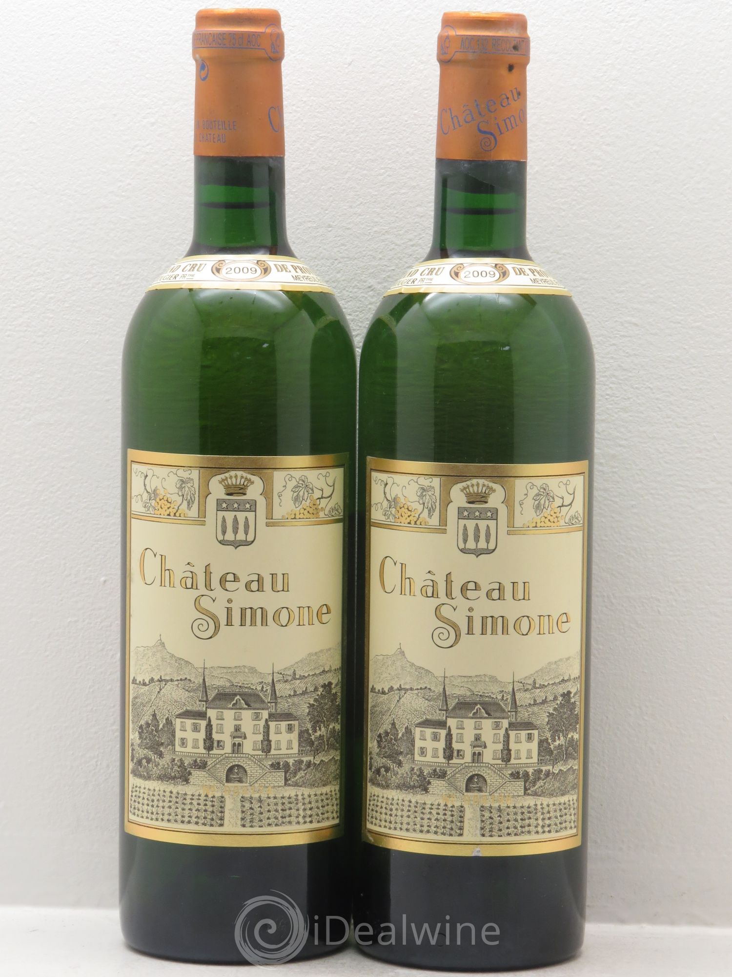 Palette Château Simone Famille Rougier 2009 - Posten von 2 Flaschen - 0