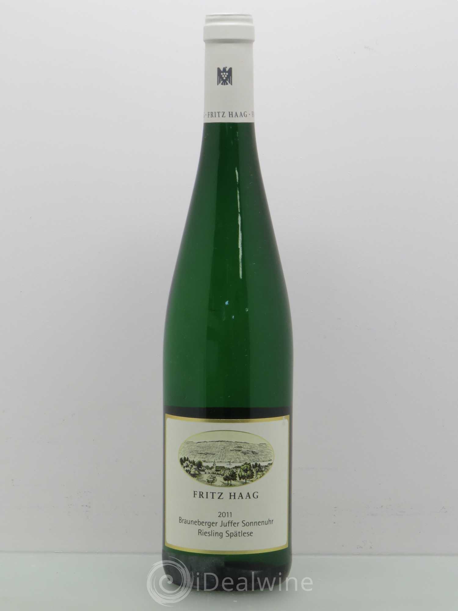 Riesling Fritz Haag Brauneberger Juffer Sonnenuhr Spätlese 2011 - Lot de 1 bouteille - 0
