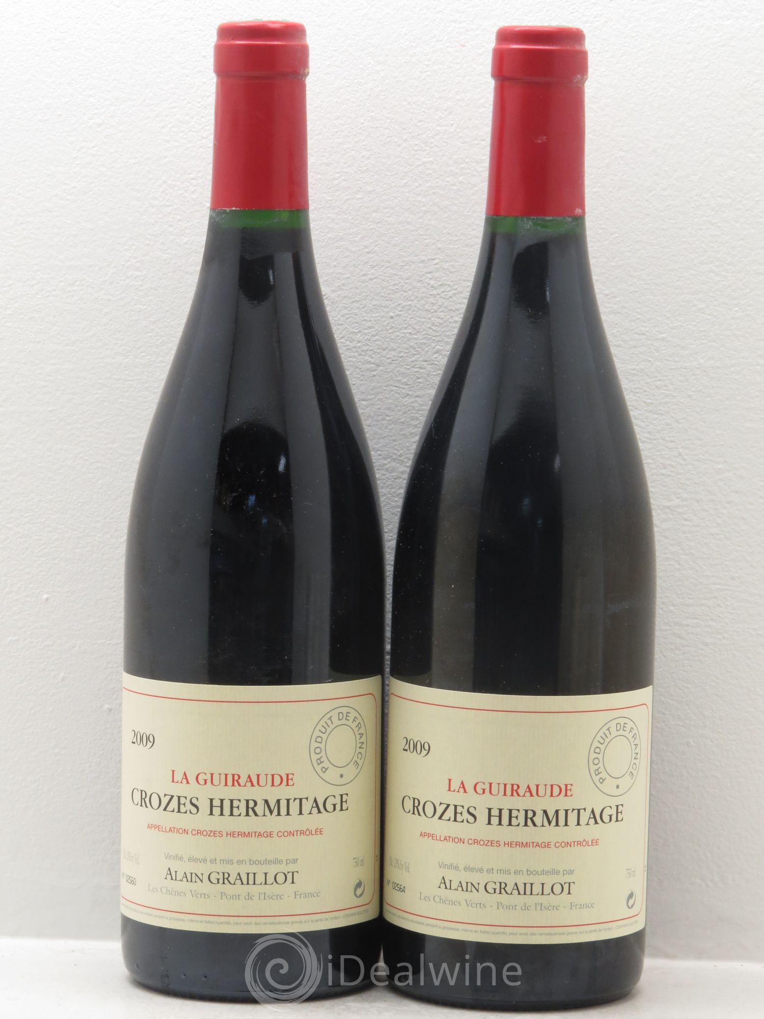 Crozes-Hermitage La Guiraude Domaine Graillot 2009 - Lot de 2 bouteilles - 0