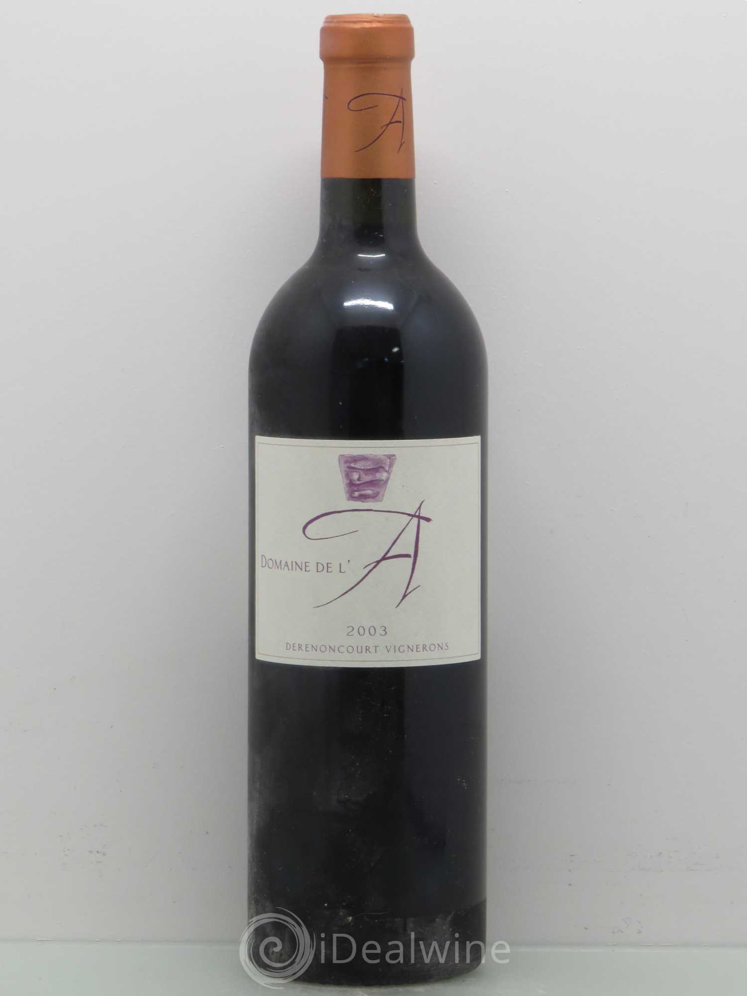 Domaine de l'A 2003 - Lot de 1 bouteille - 0