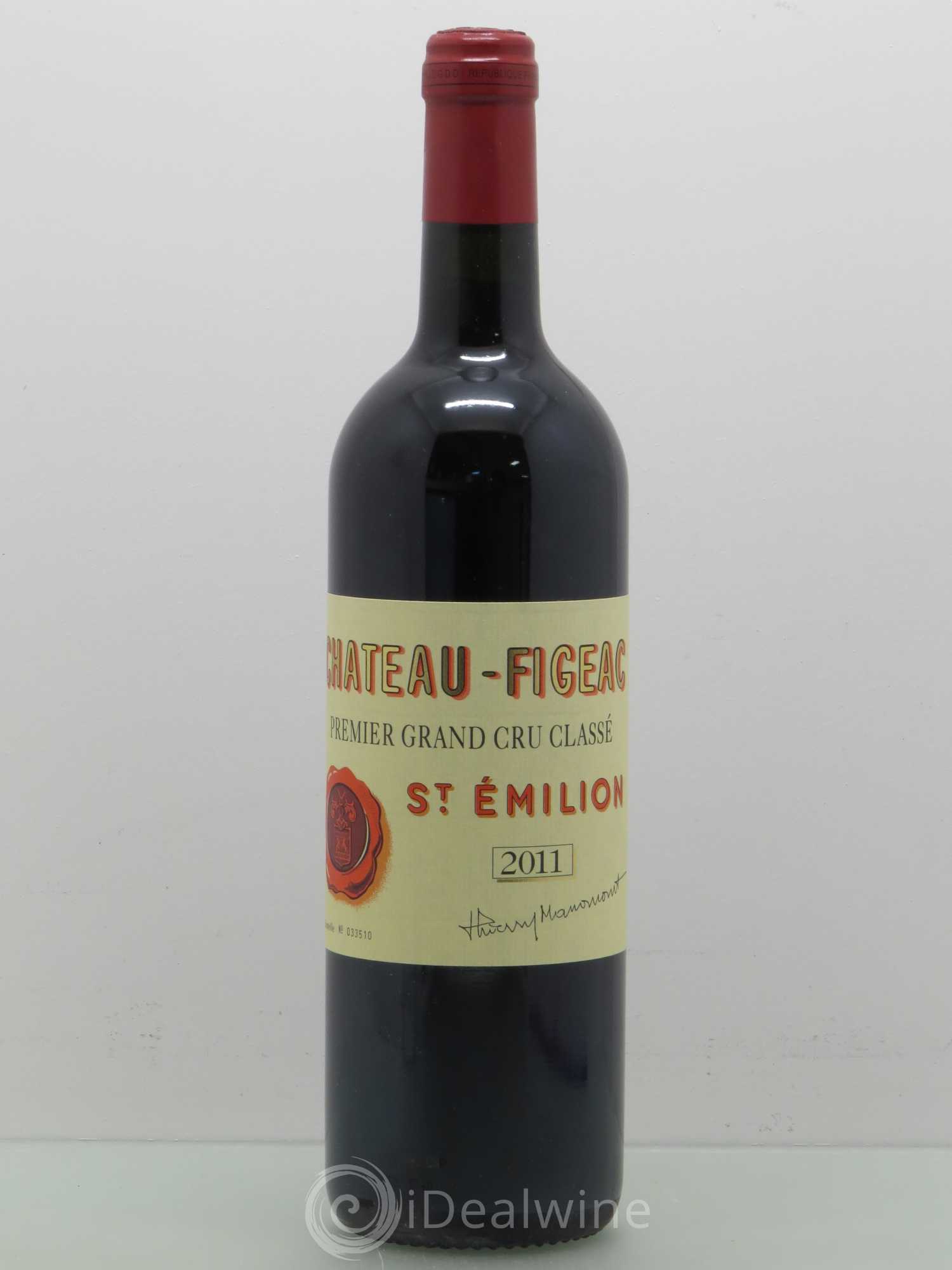 Château Figeac 1er Grand Cru Classé A 2011 - Lot de 1 bouteille - 0