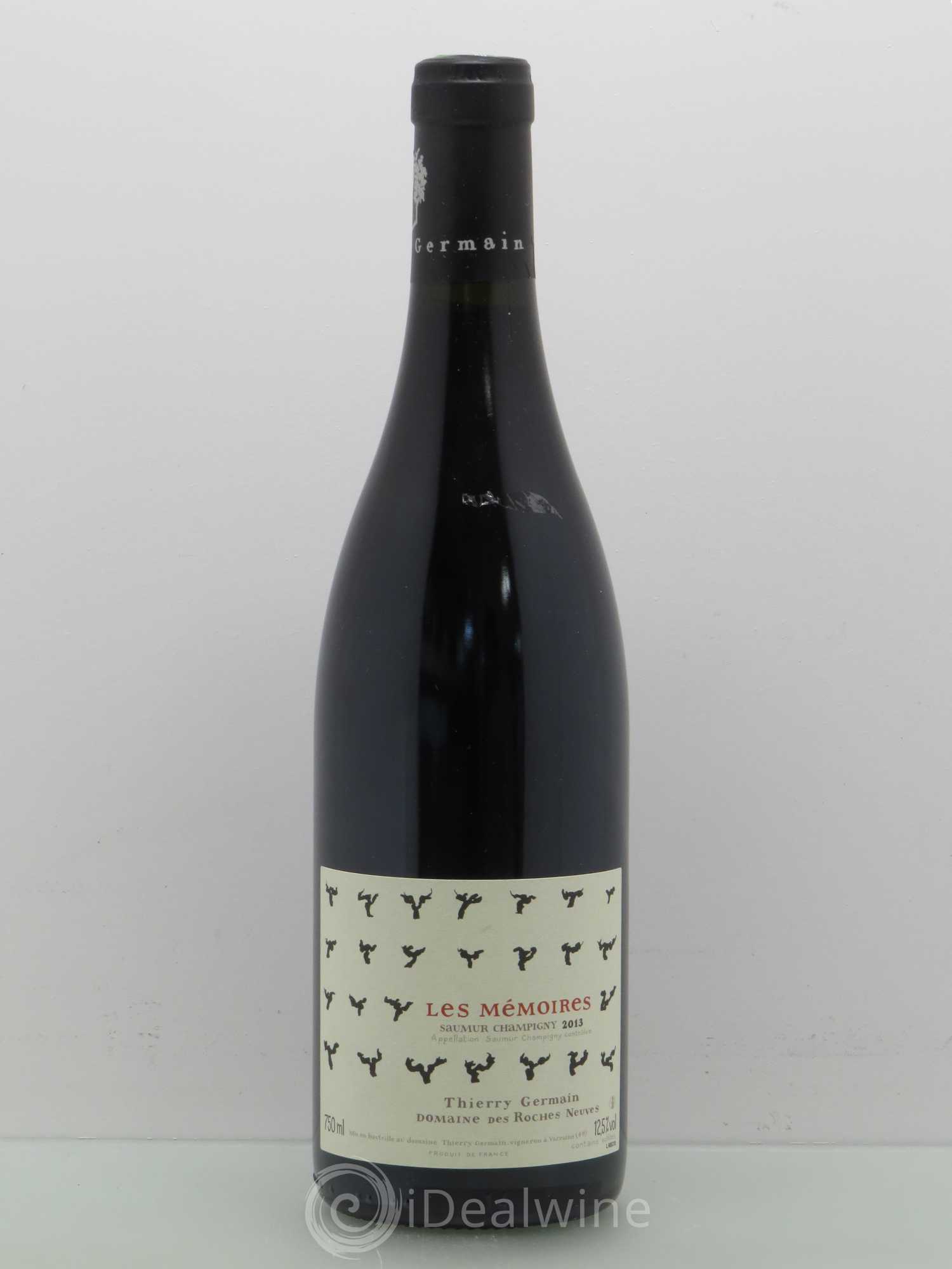 Saumur-Champigny Les Mémoires Domaine des Roches Neuves - Thierry Germain 2013 - Lot de 1 bouteille - 0