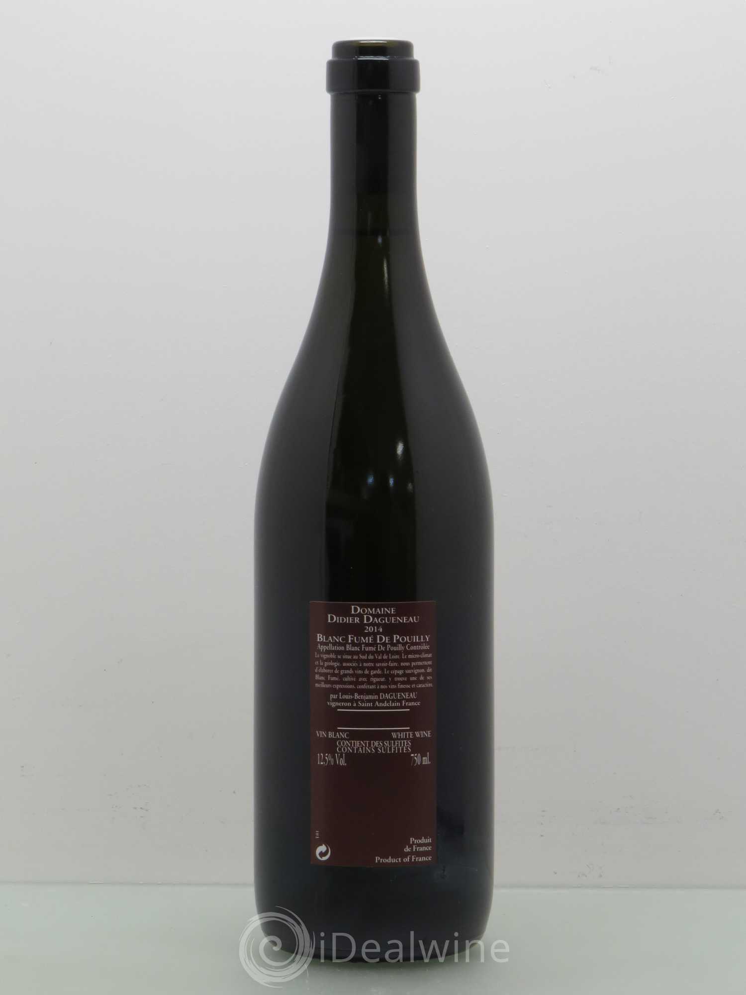 Vin de France (anciennement Pouilly-Fumé) Pur Sang Dagueneau (Domaine Didier - Louis-Benjamin) 2014 - Lot de 1 bouteille - 1