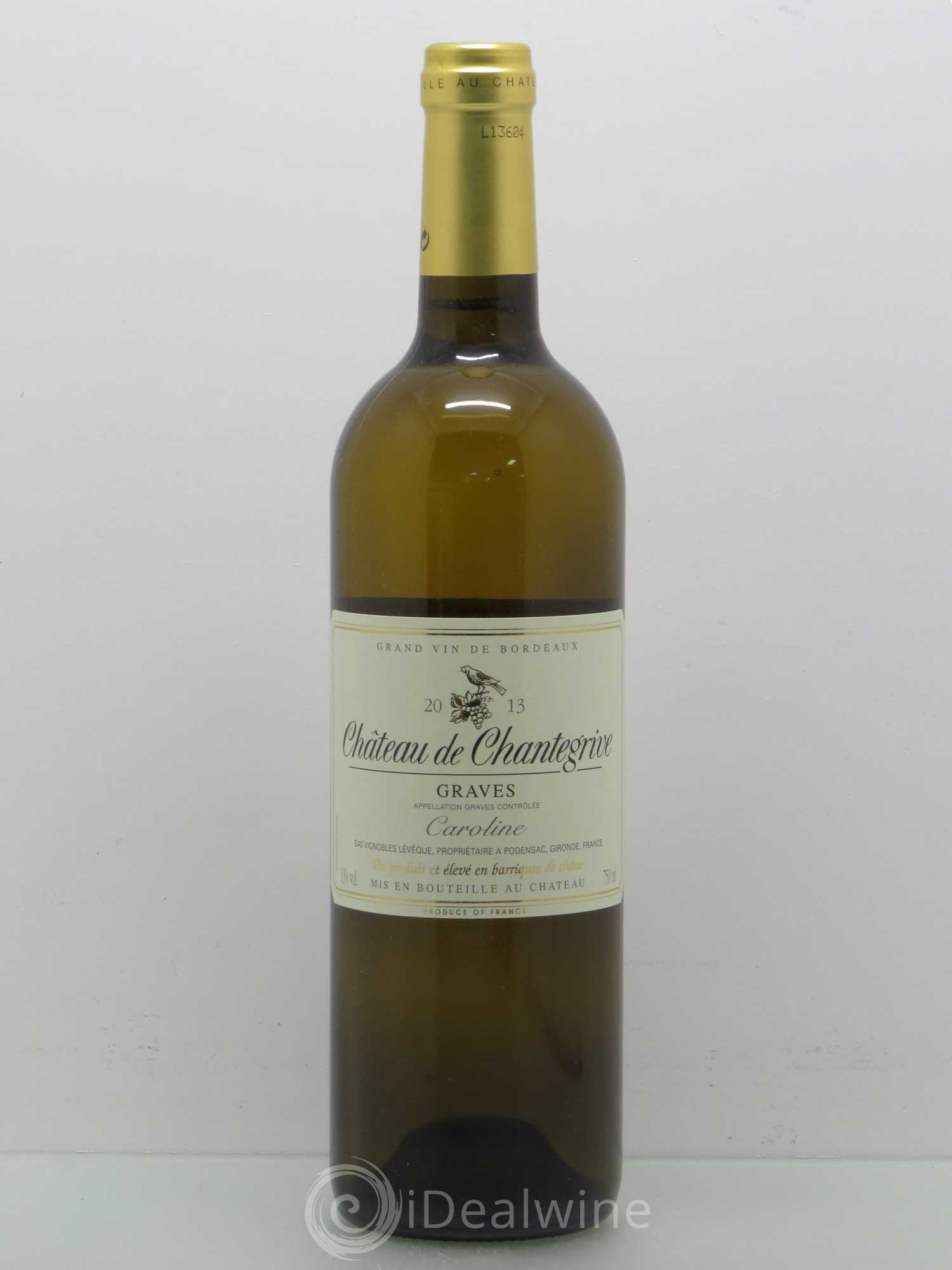Château de Chantegrive Cuvée Caroline 2013 - Lot de 1 bouteille - 0
