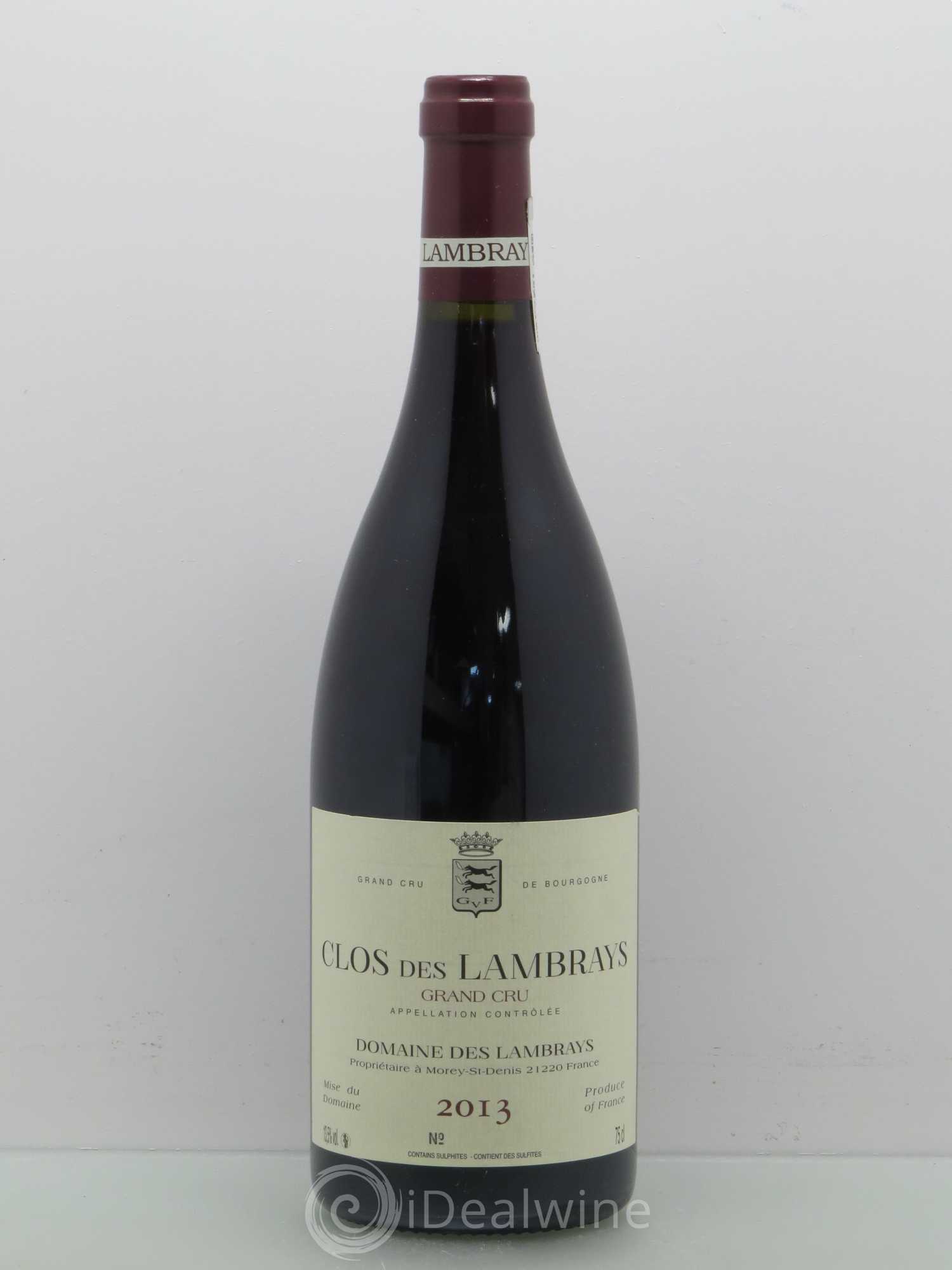 Clos des Lambrays Grand Cru Domaine des Lambrays 2013 - Lot de 1 bouteille - 0
