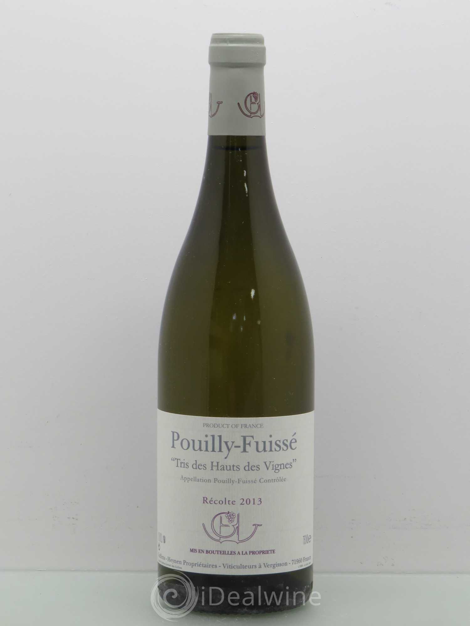Pouilly-Fuissé Tris des Hauts des Vignes Guffens-Heynen 2013 - Lot de 1 bouteille - 0