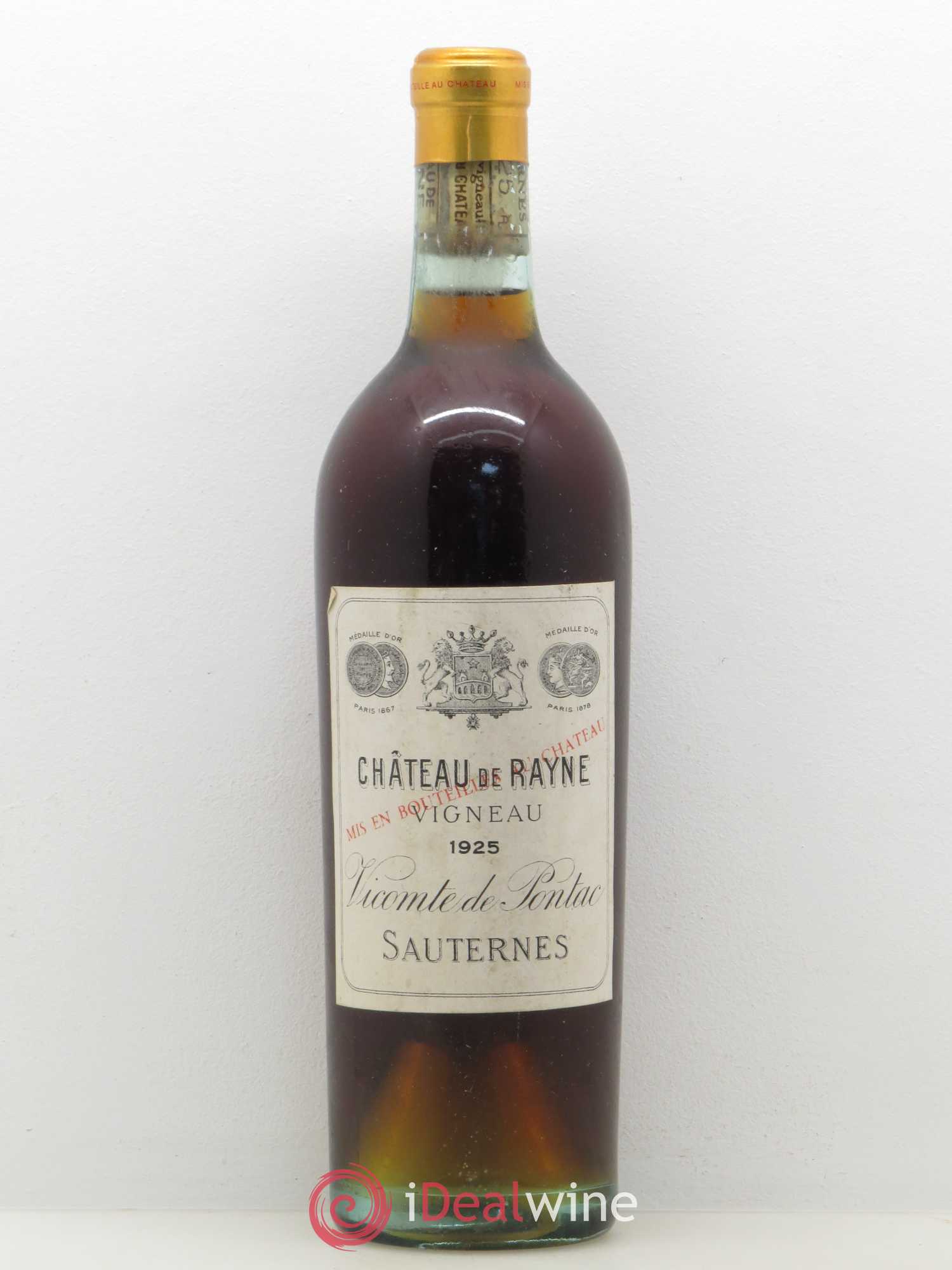 Château de Rayne Vigneau 1er Grand Cru Classé 1925 - Lotto di 1 bottiglia - 0