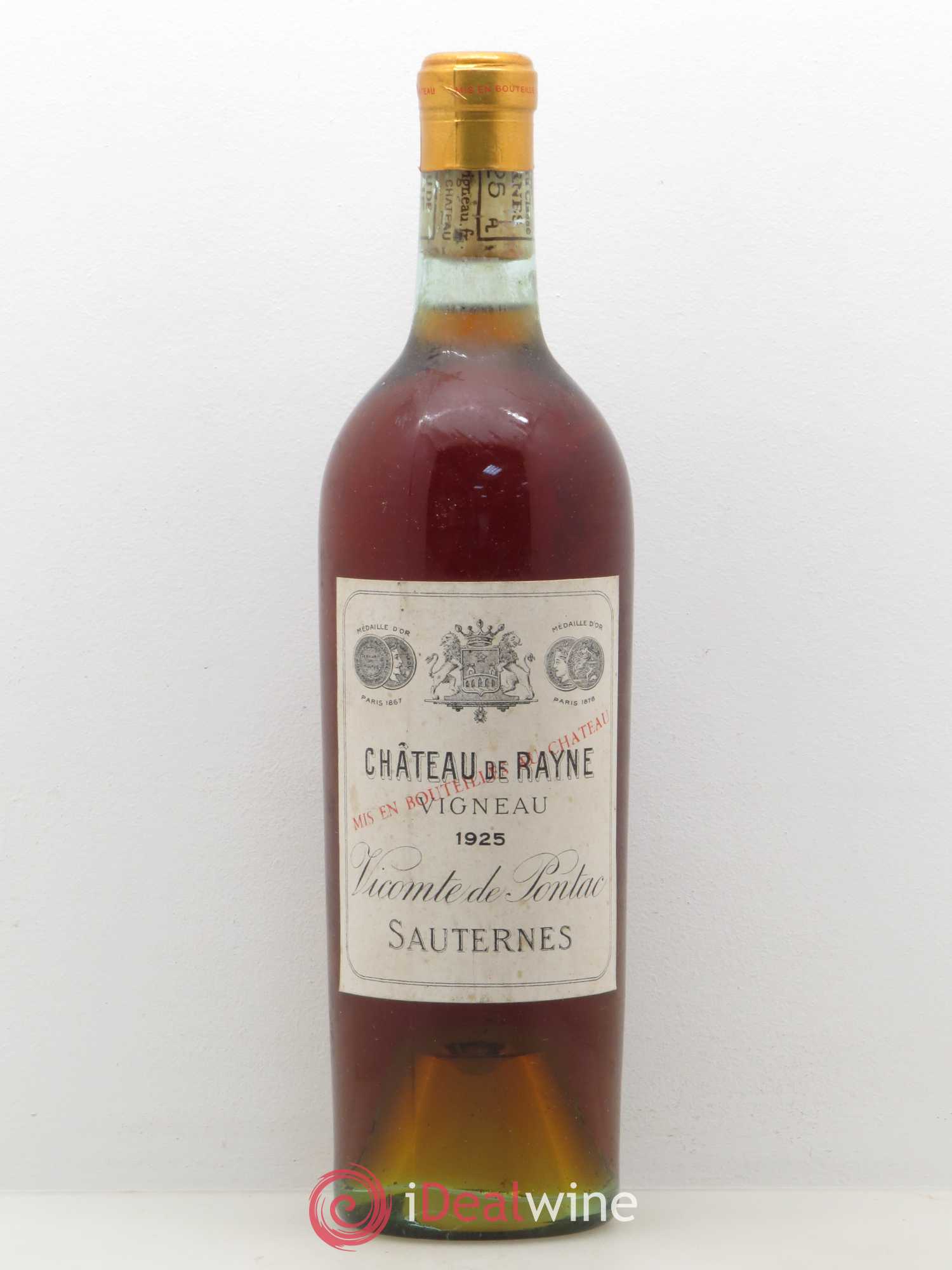 Château de Rayne Vigneau 1er Grand Cru Classé 1925 - Lotto di 1 bottiglia - 0