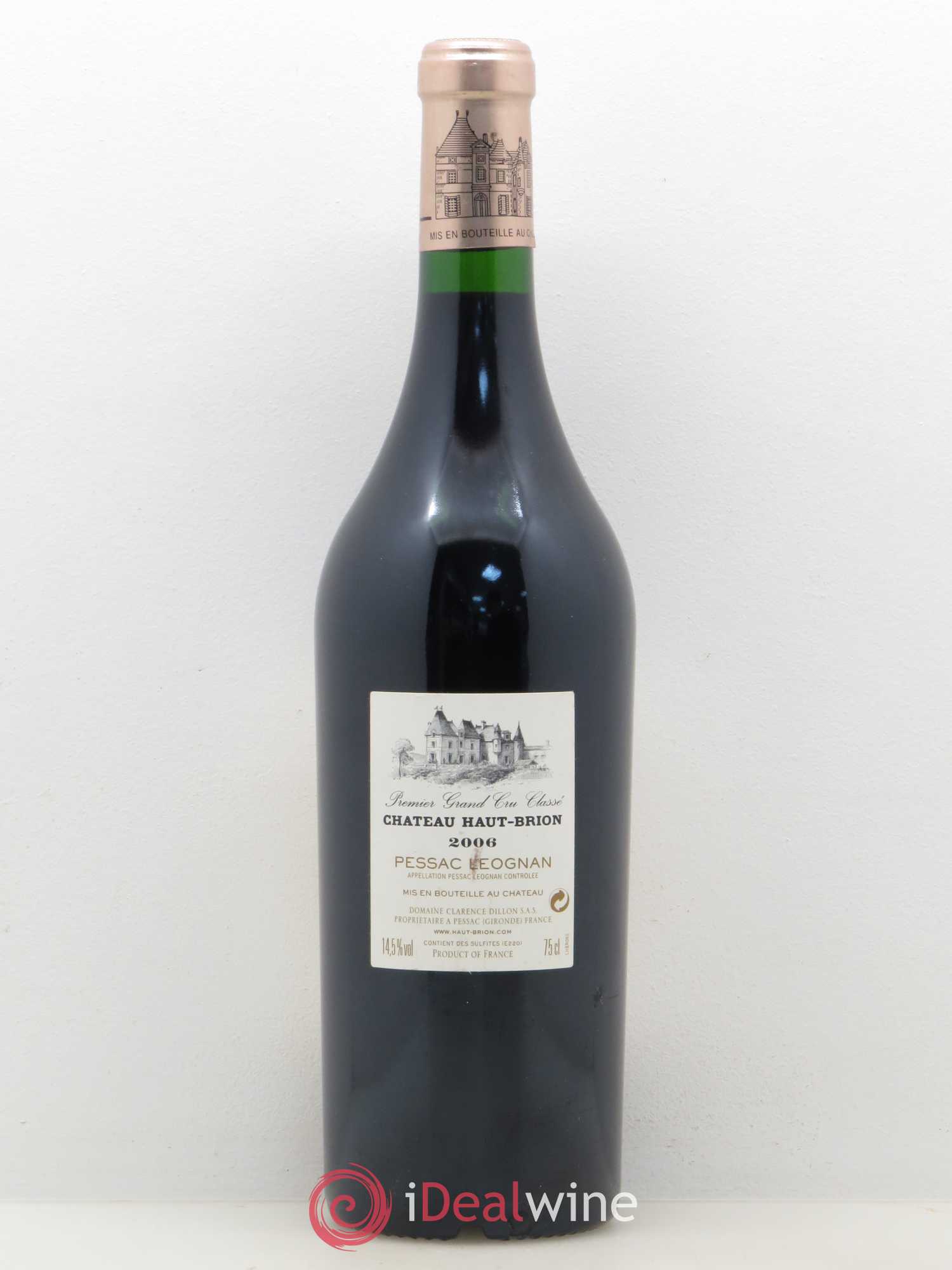 Château Haut Brion 1er Grand Cru Classé 2006 - Lot de 1 bouteille - 1
