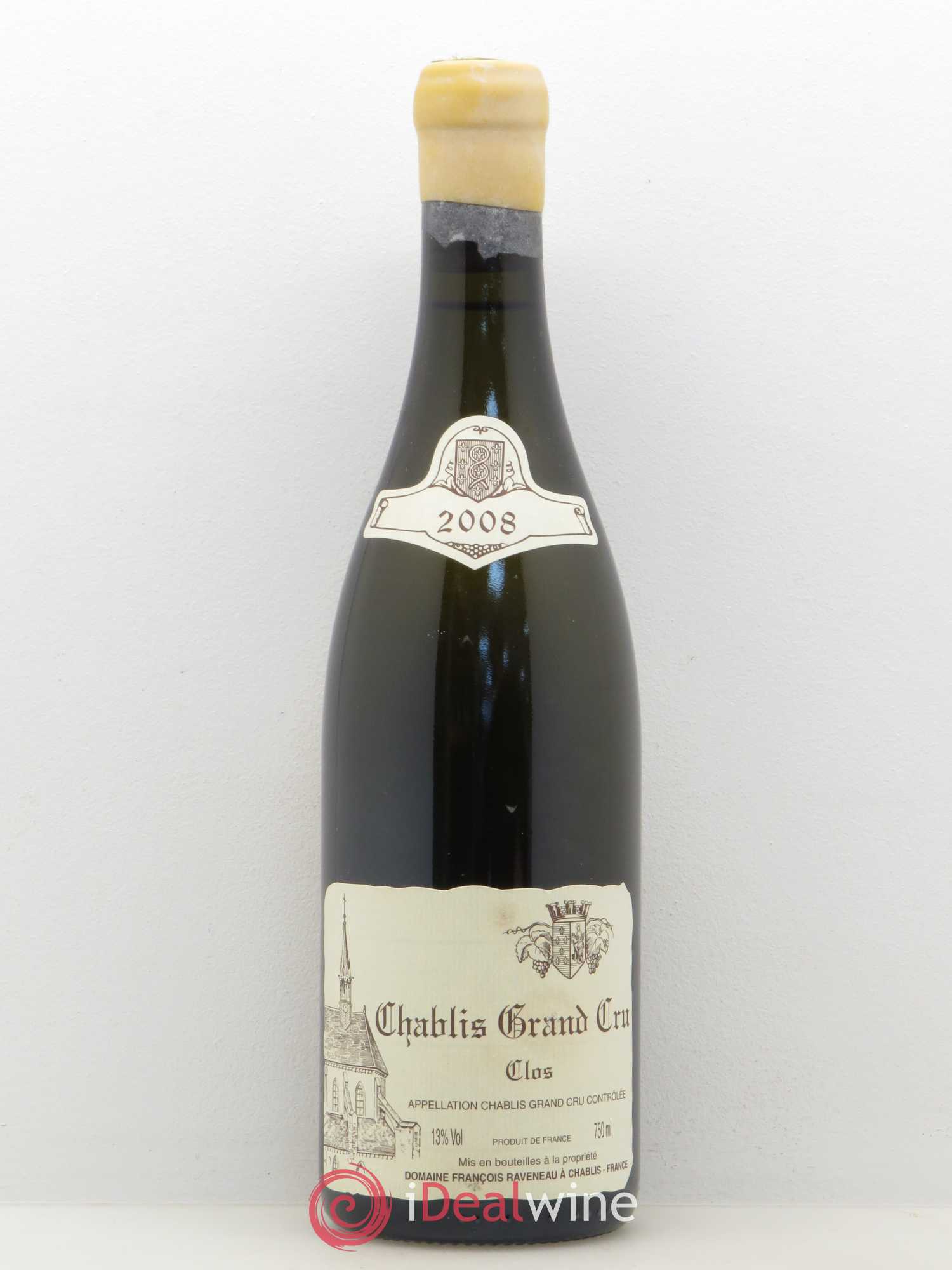Chablis Grand Cru Clos Raveneau (Domaine) 2008 - Lot de 1 bouteille - 0