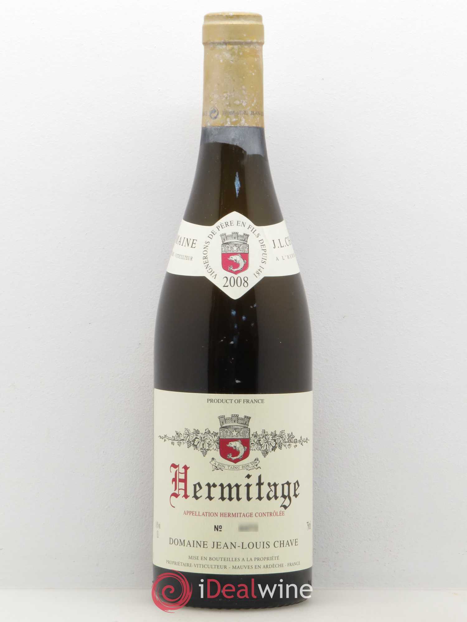Hermitage Jean-Louis Chave 2008 - Lot de 1 bouteille - 0