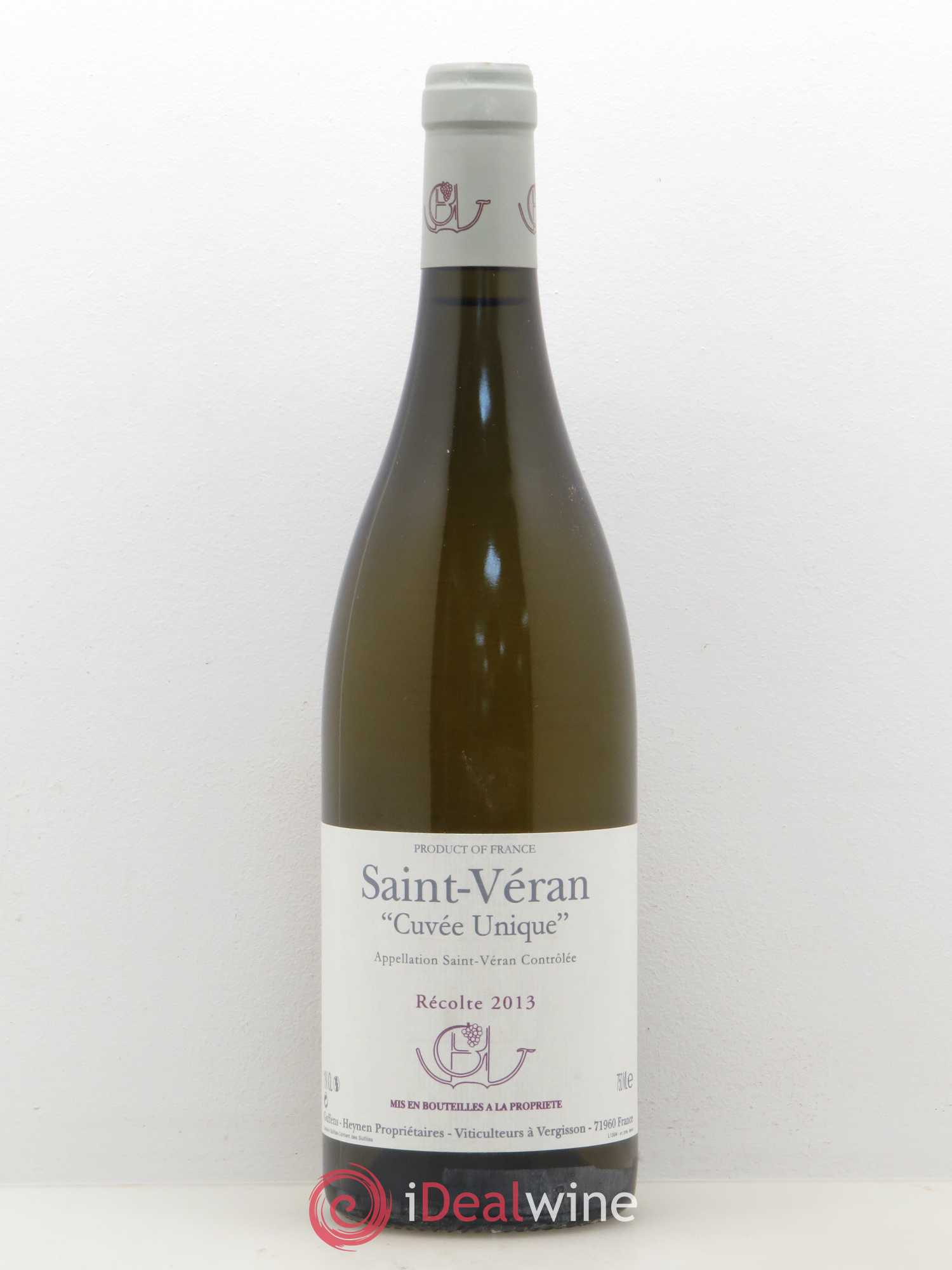 Saint-Véran Cuvée Unique Guffens-Heynen 2013 - Lot de 1 bouteille - 0