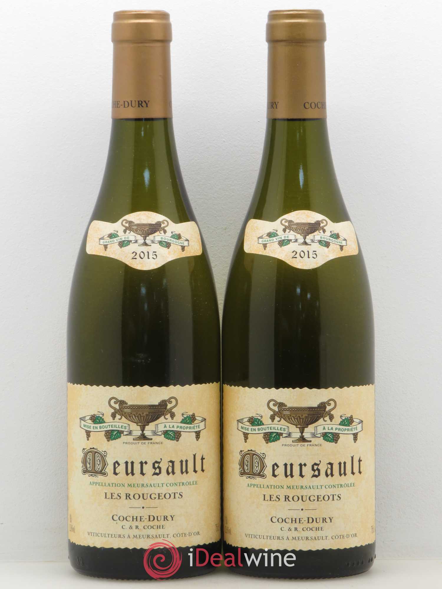Meursault Les Rougeots Coche Dury (Domaine) 2015 - Lot de 2 bouteilles - 0