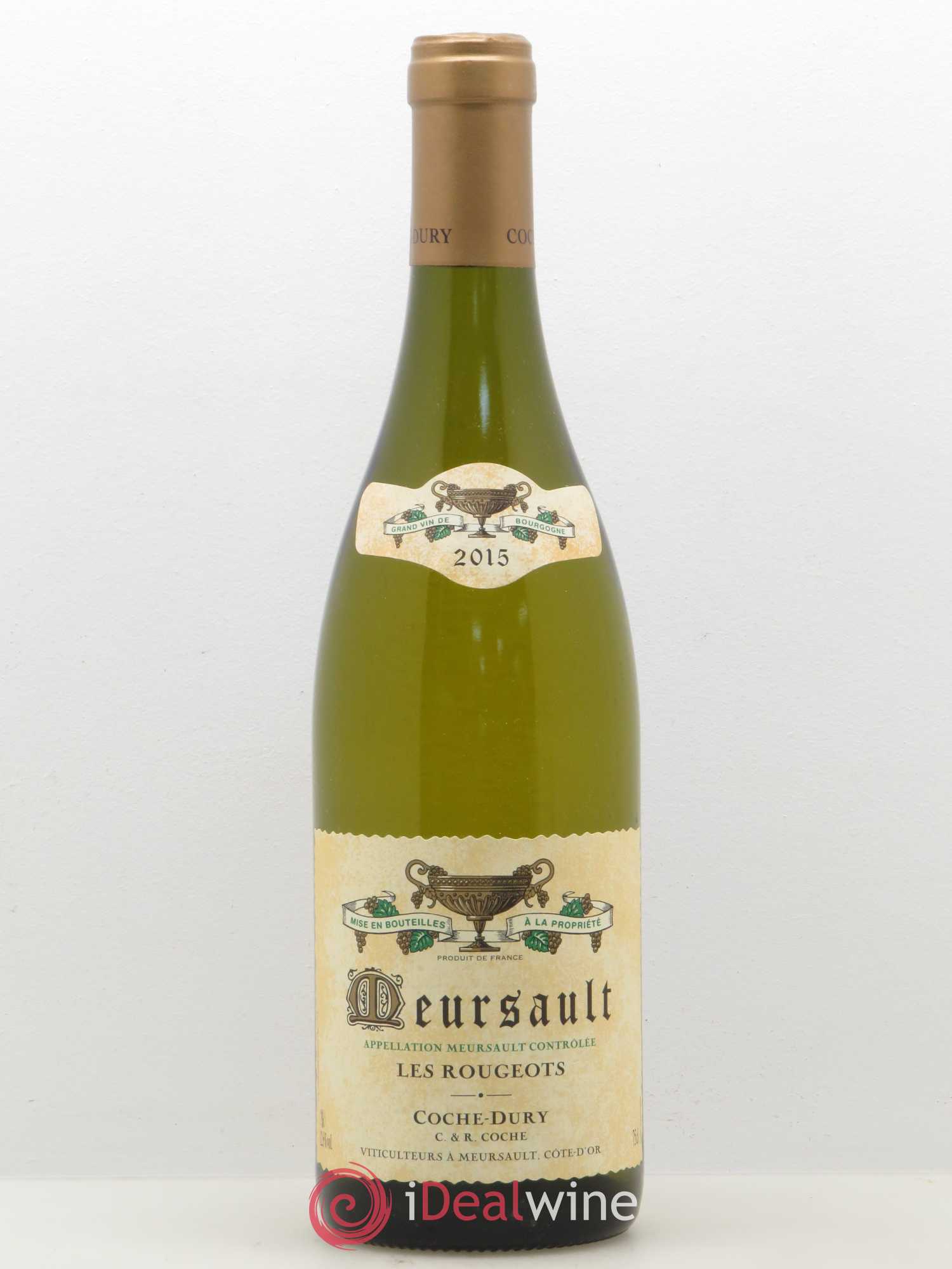 Meursault Les Rougeots Coche Dury (Domaine) 2015 - Lot de 1 bouteille - 0