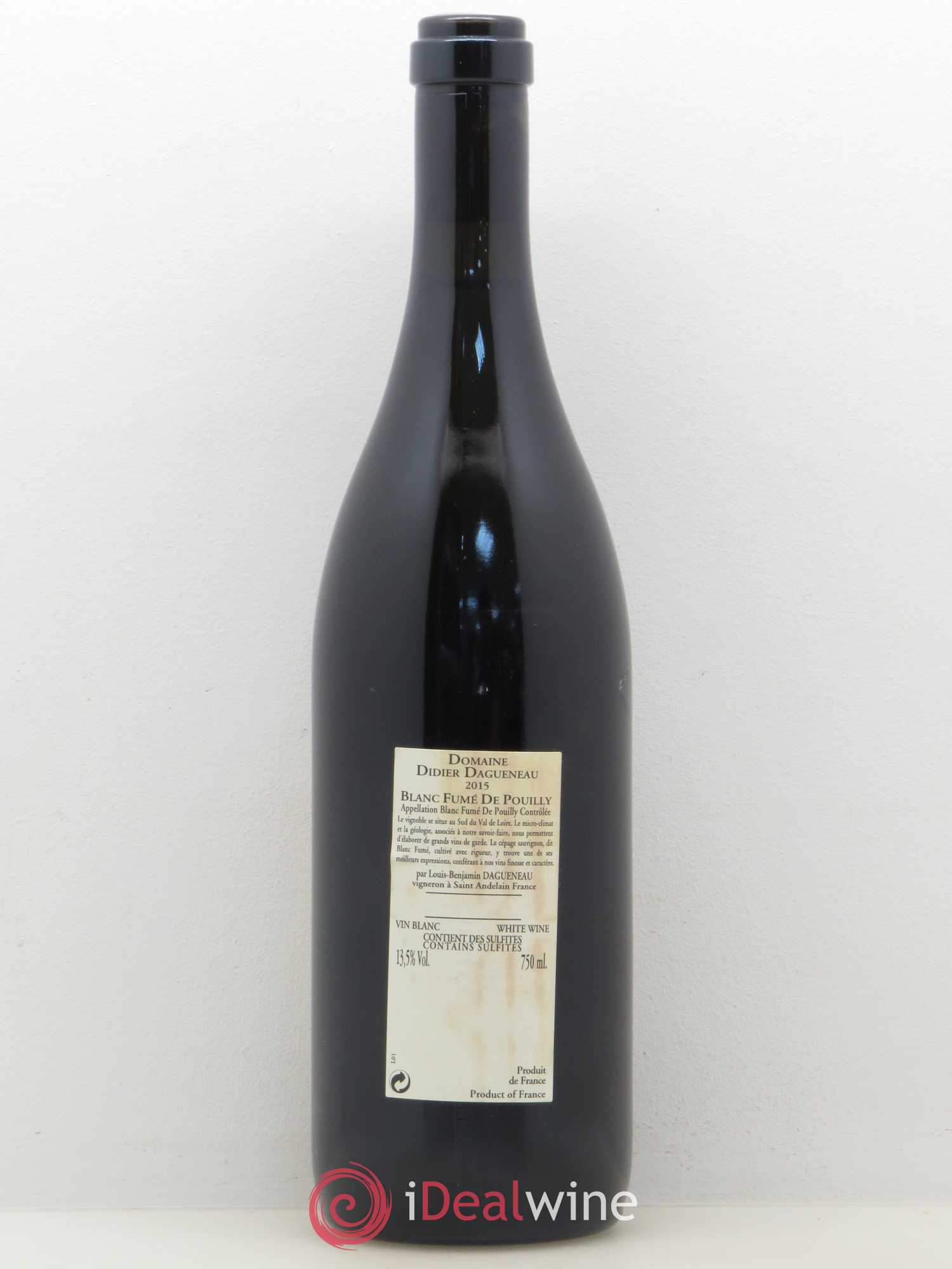Vin de France (anciennement Pouilly-Fumé) Buisson Renard Dagueneau (Domaine Didier - Louis-Benjamin) 2015 - Lot de 1 bouteille - 1